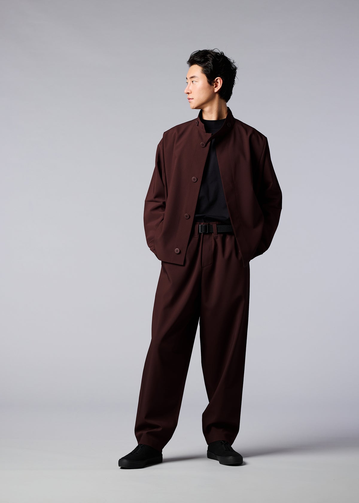 A model wears the IM MEN FLAT jacket