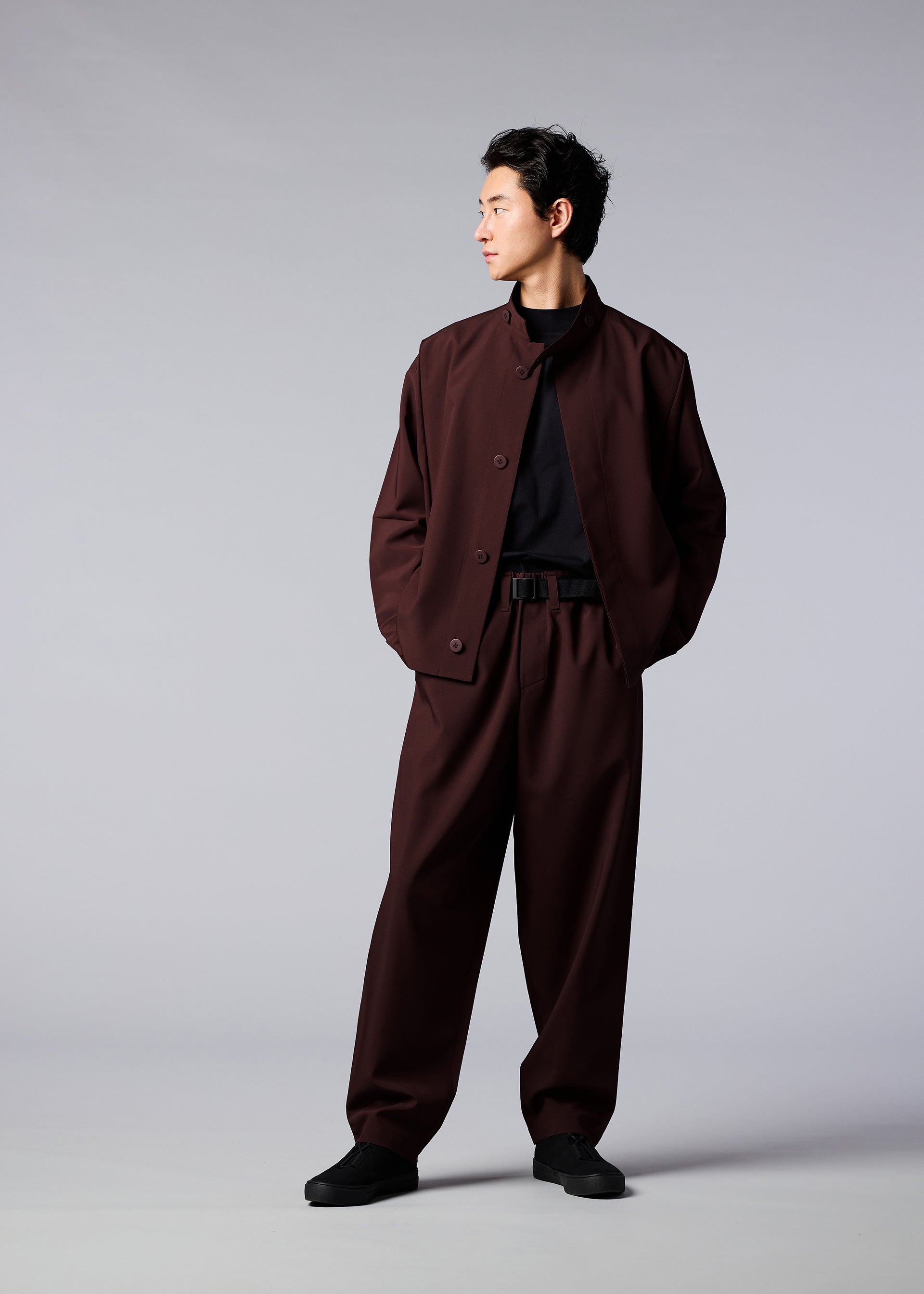 A model wears the IM MEN FLAT jacket