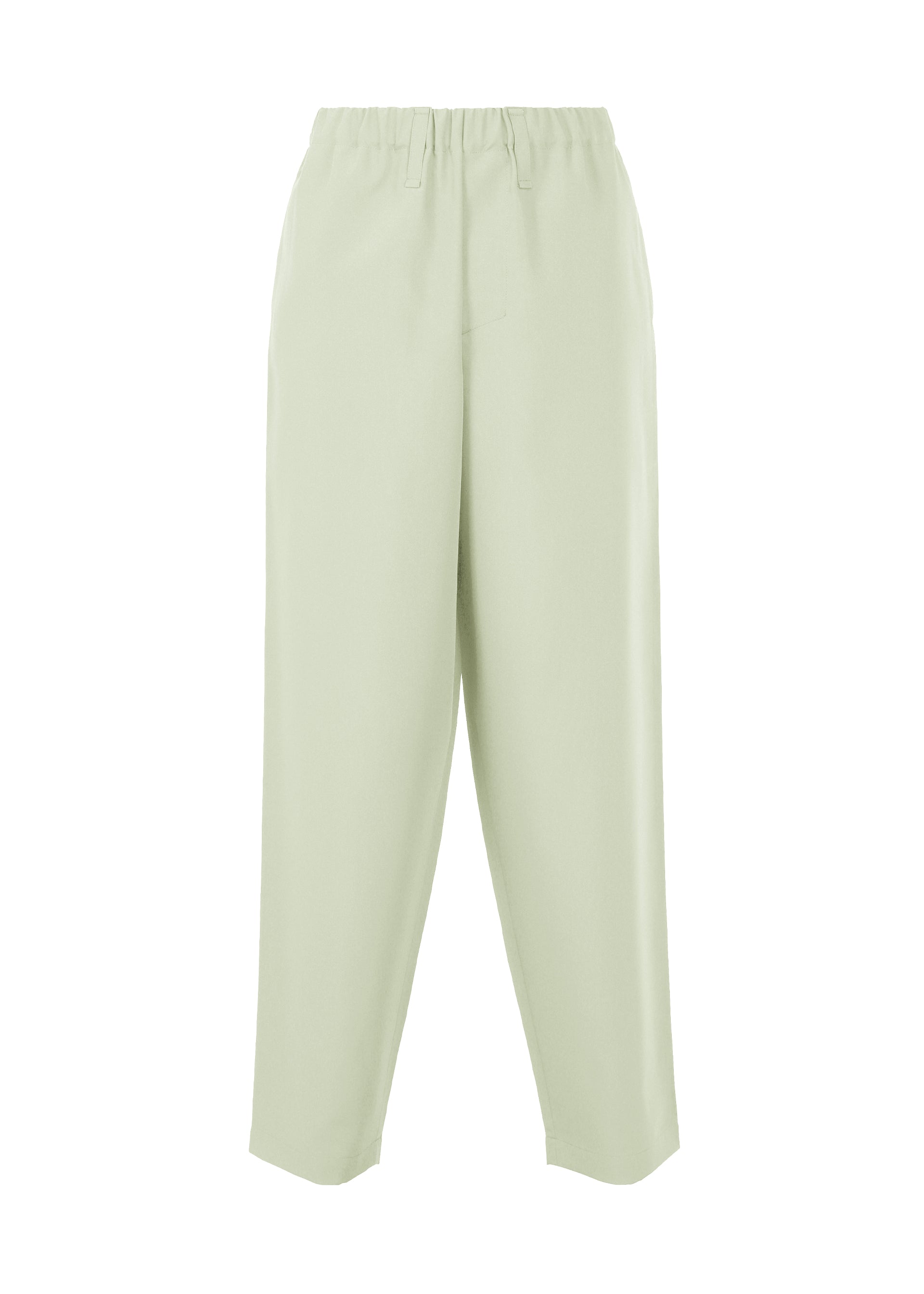 A product shot of the IM MEN FLAT trousers in sage green (66)