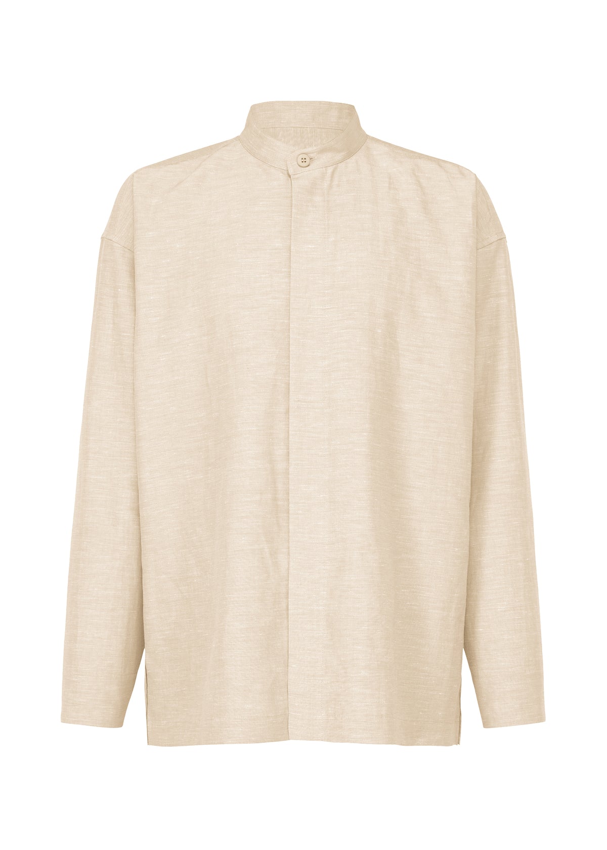 A product shot of the IM MEN HYBRID SHIRT shirt in ivory (03)