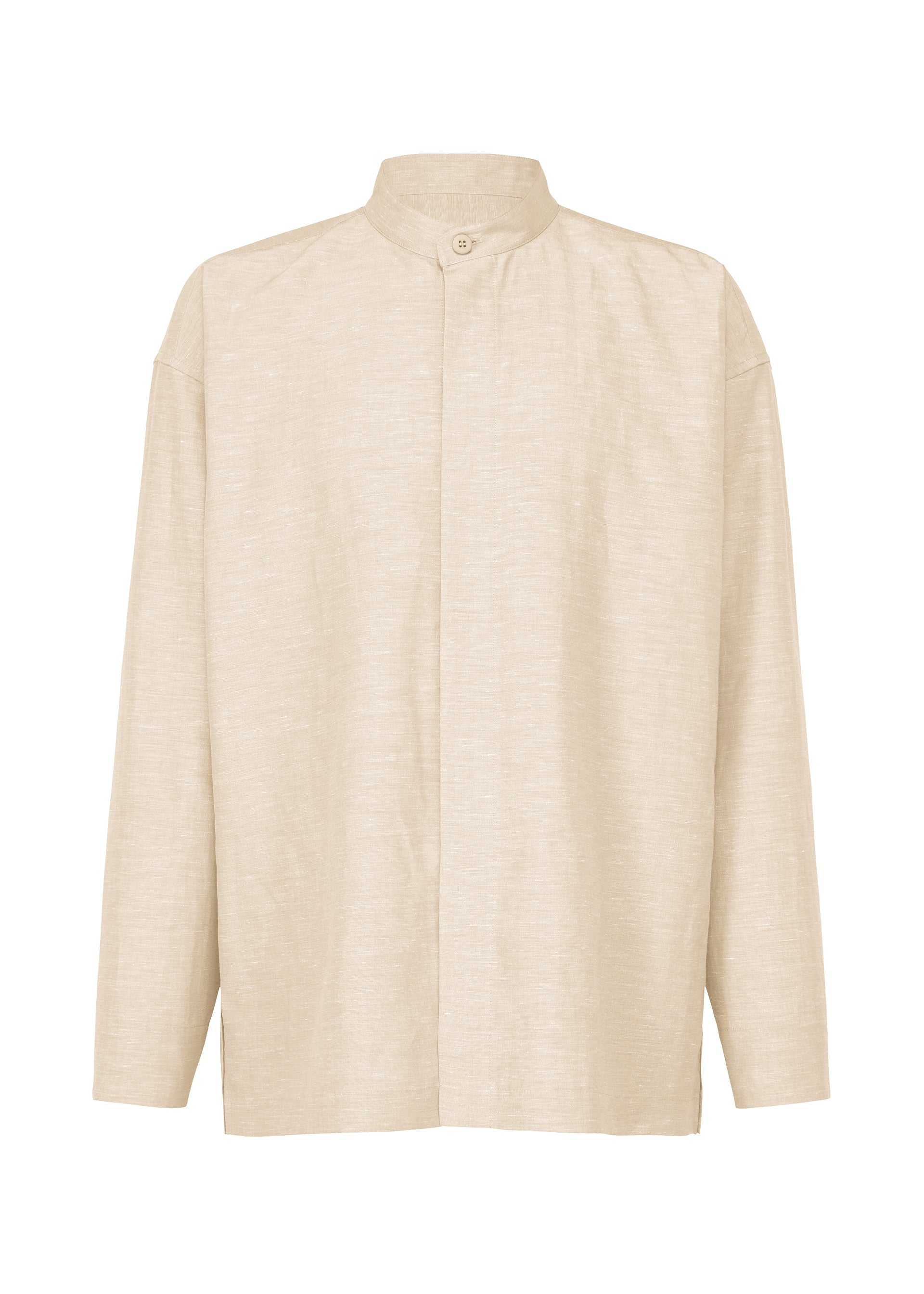 A product shot of the IM MEN HYBRID SHIRT shirt in ivory (03)