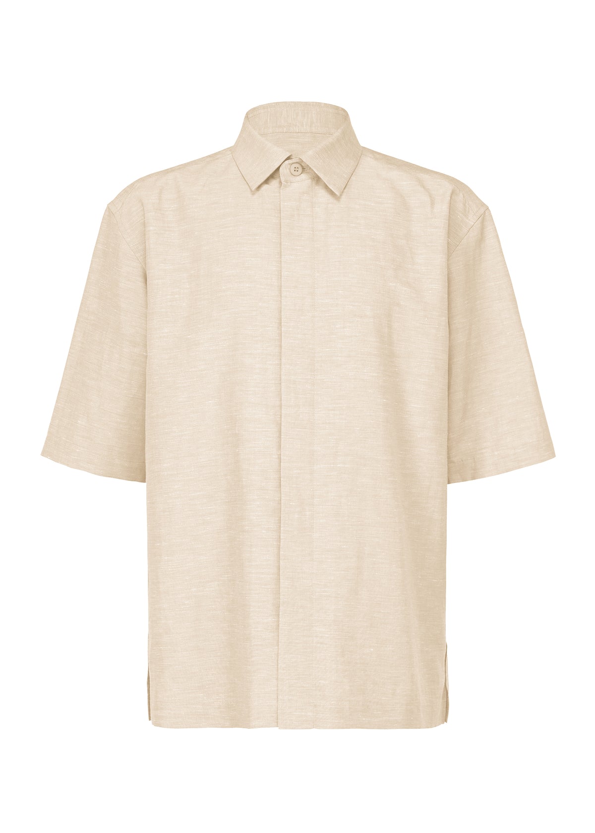 A product shot of the IM MEN HYBRID SHIRT shirt in ivory (03)