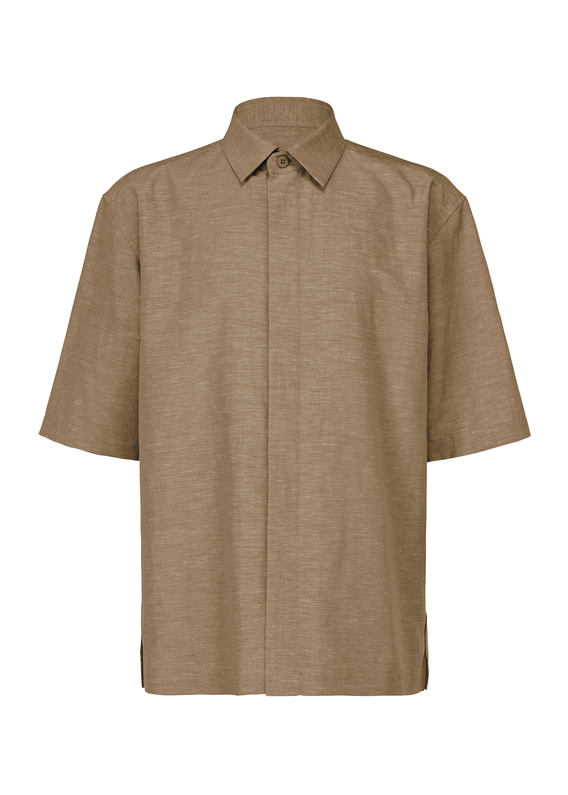 A product shot of the IM MEN HYBRID SHIRT shirt in brown (44)