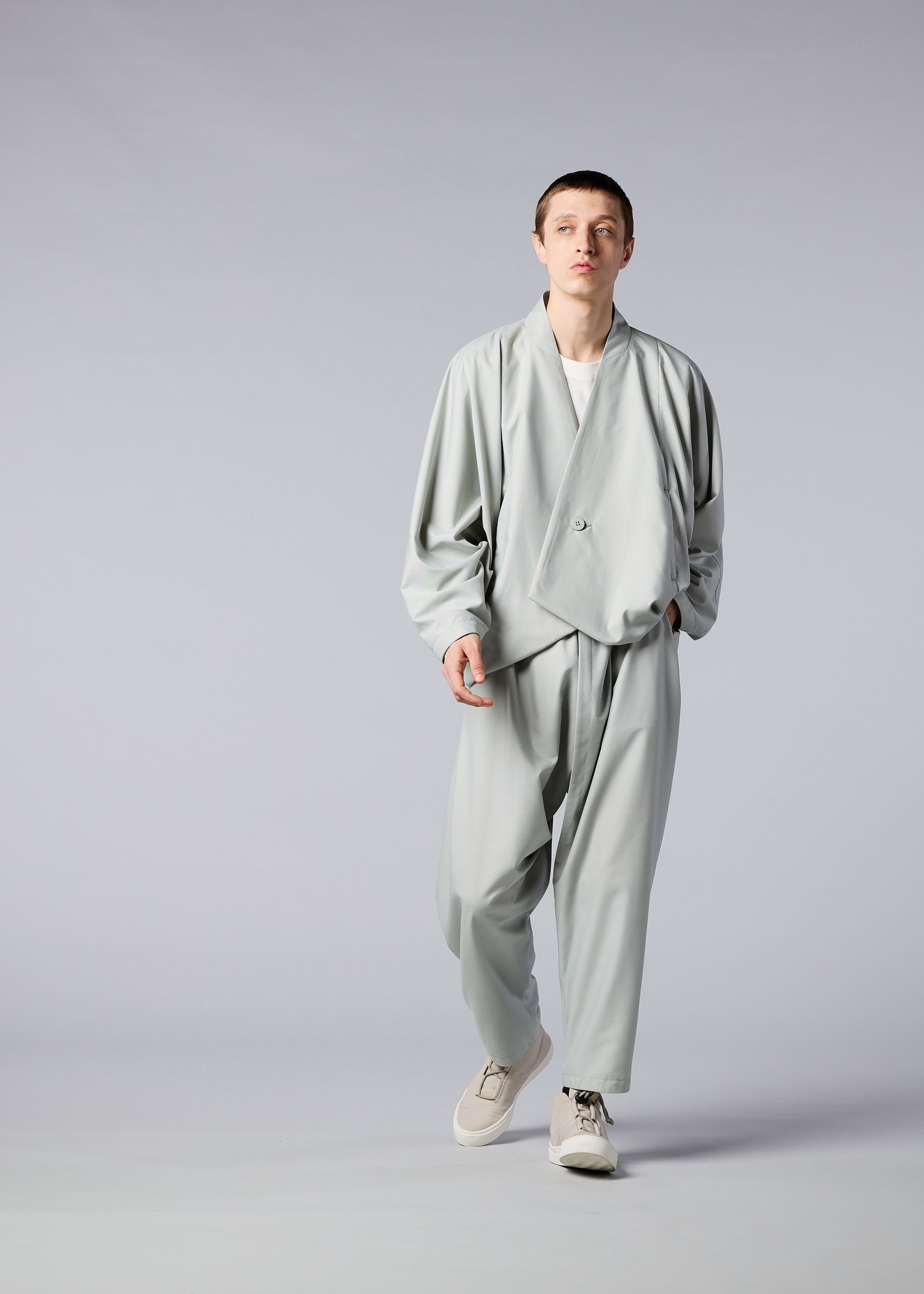 A model wears the IM MEN SWING jacket