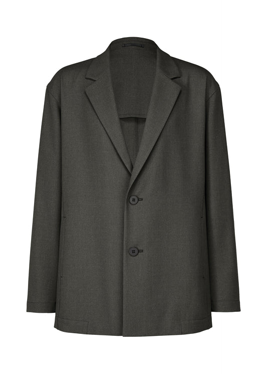 A product shot of the IM MEN WARMTH jacket in charcoal grey (13).