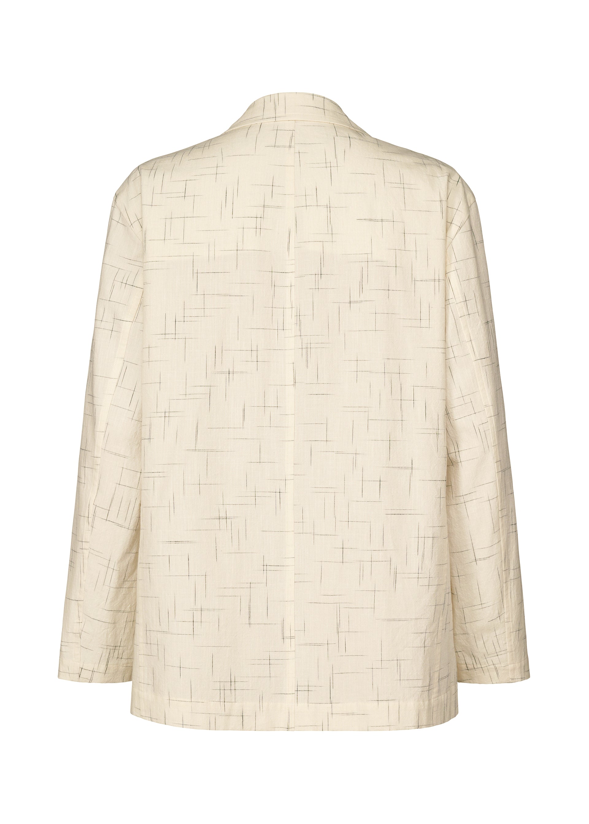 A detail shot of the IM MEN KASURI jacket.