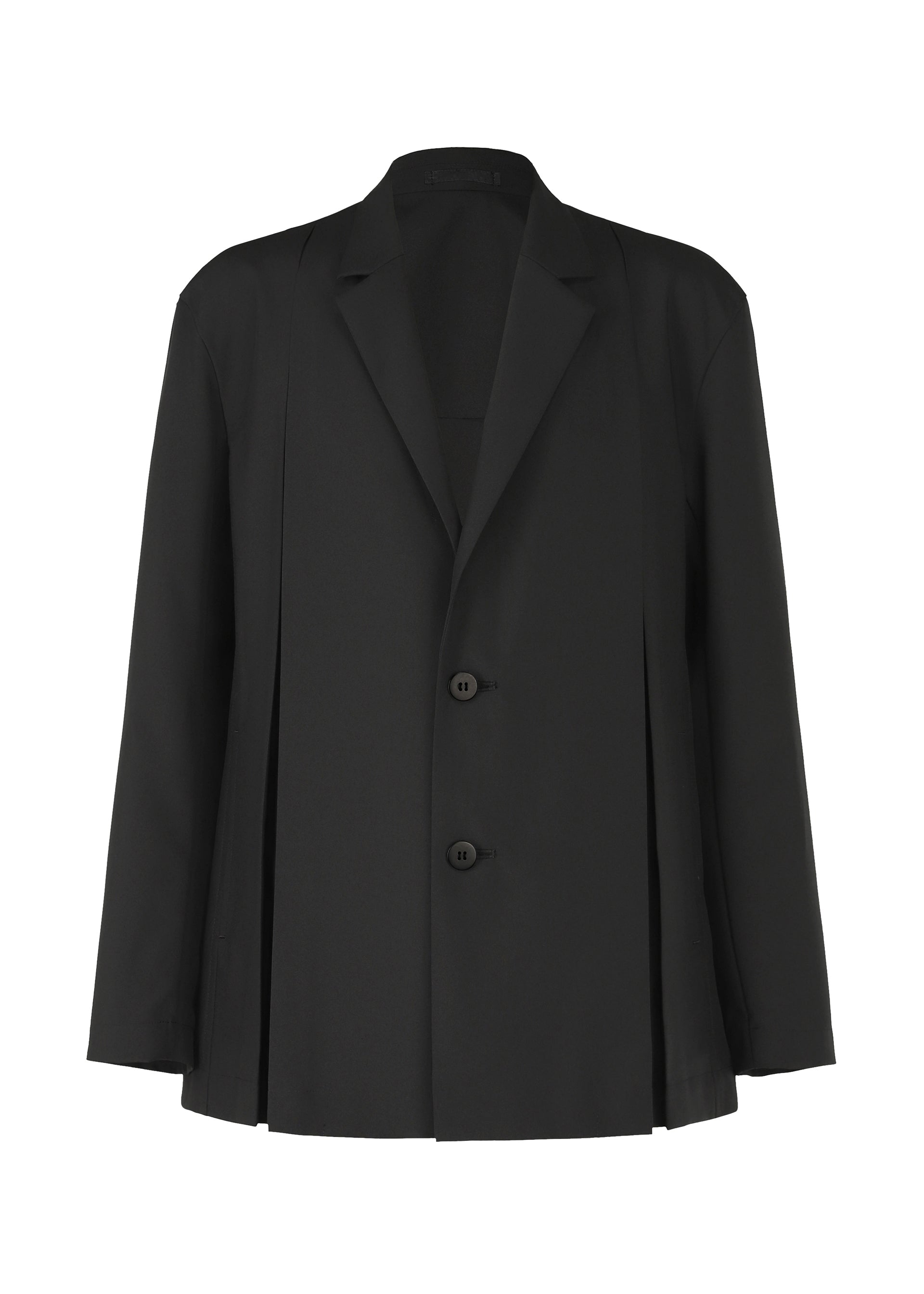 A product shot of the ISSEY MIYAKE MEN WINGS jacket in black (15).