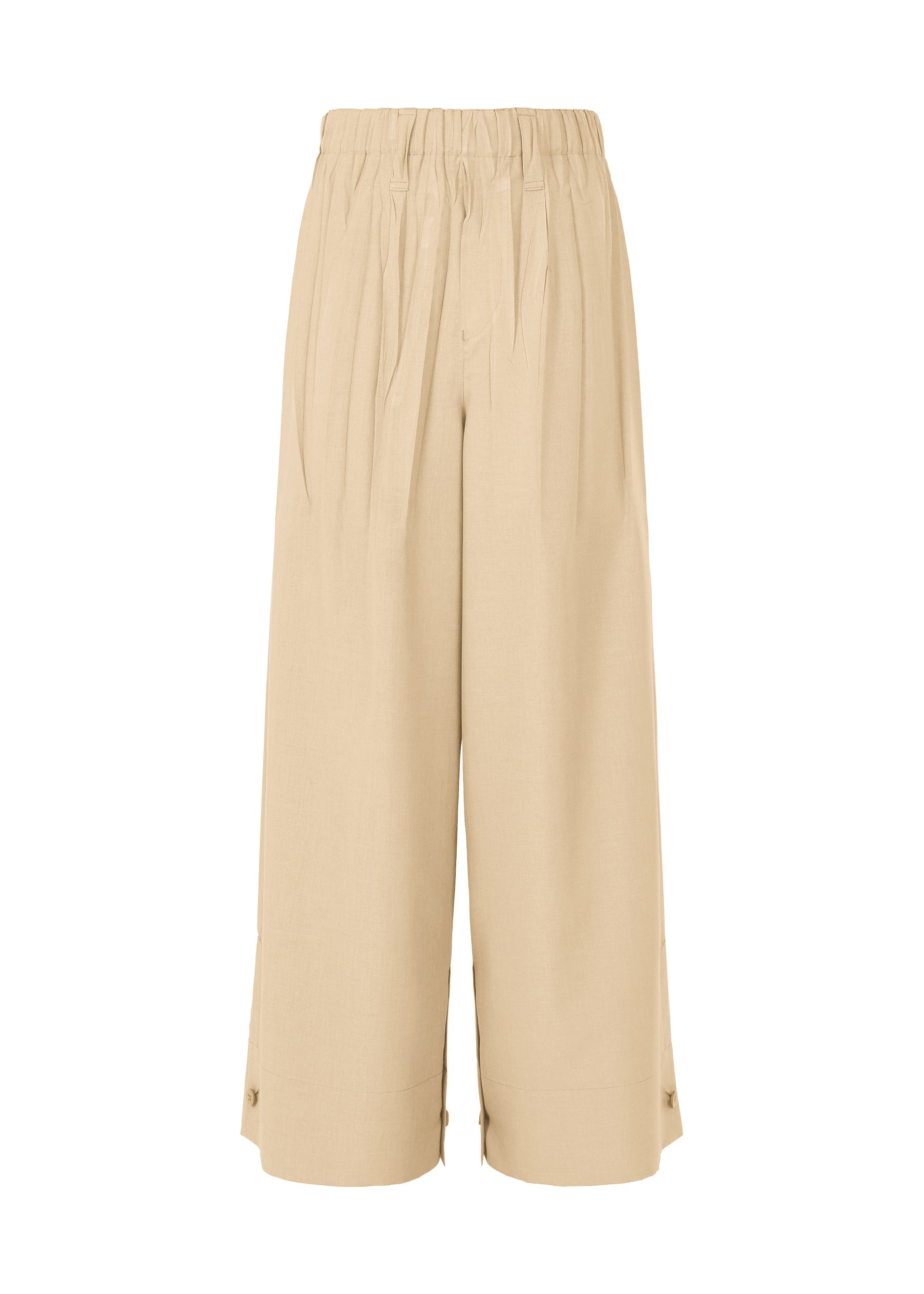 A product shot of the IM MEN WAFT trousers in light beige (40).