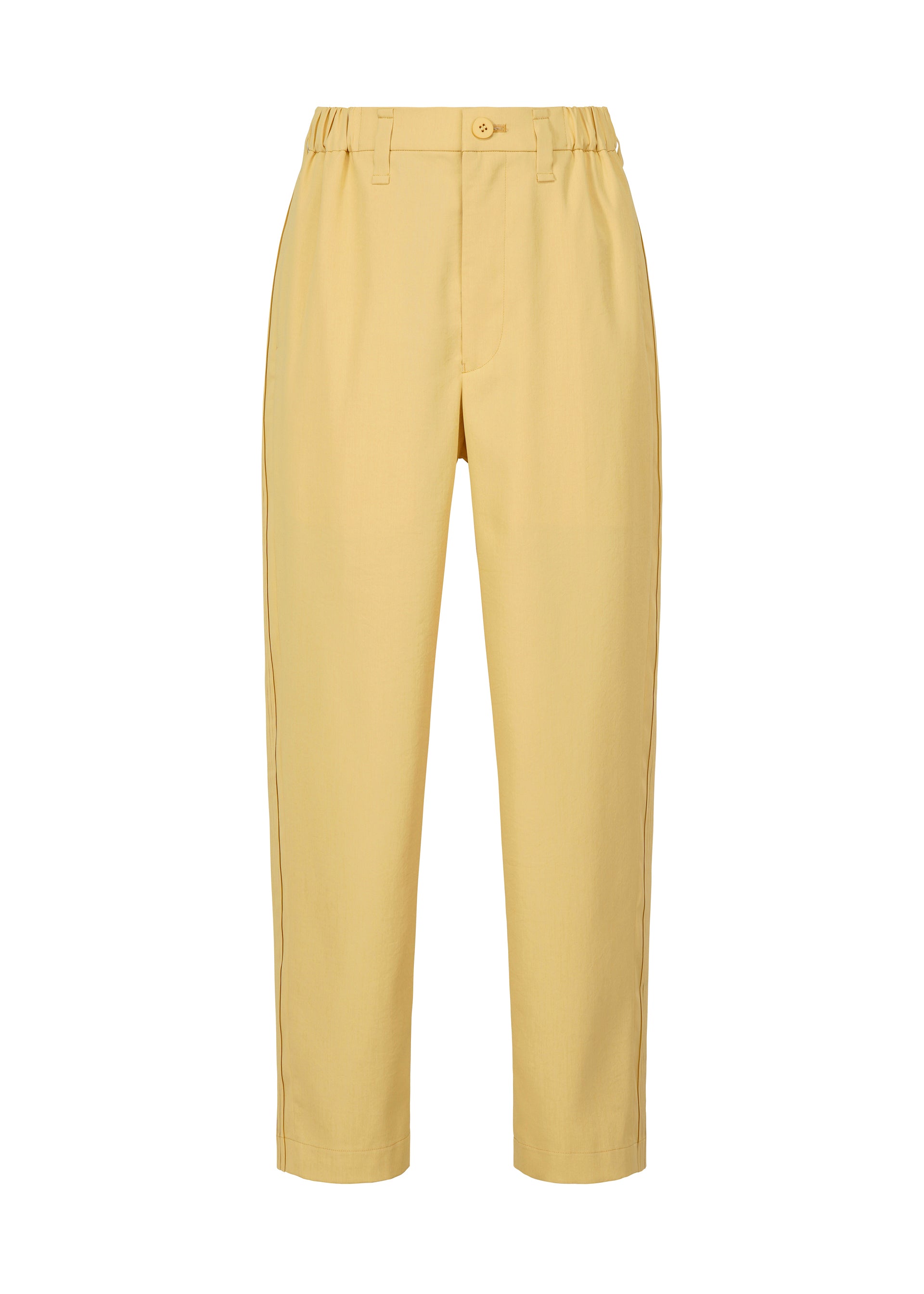 AIR PLEATS Trousers Light Yellow