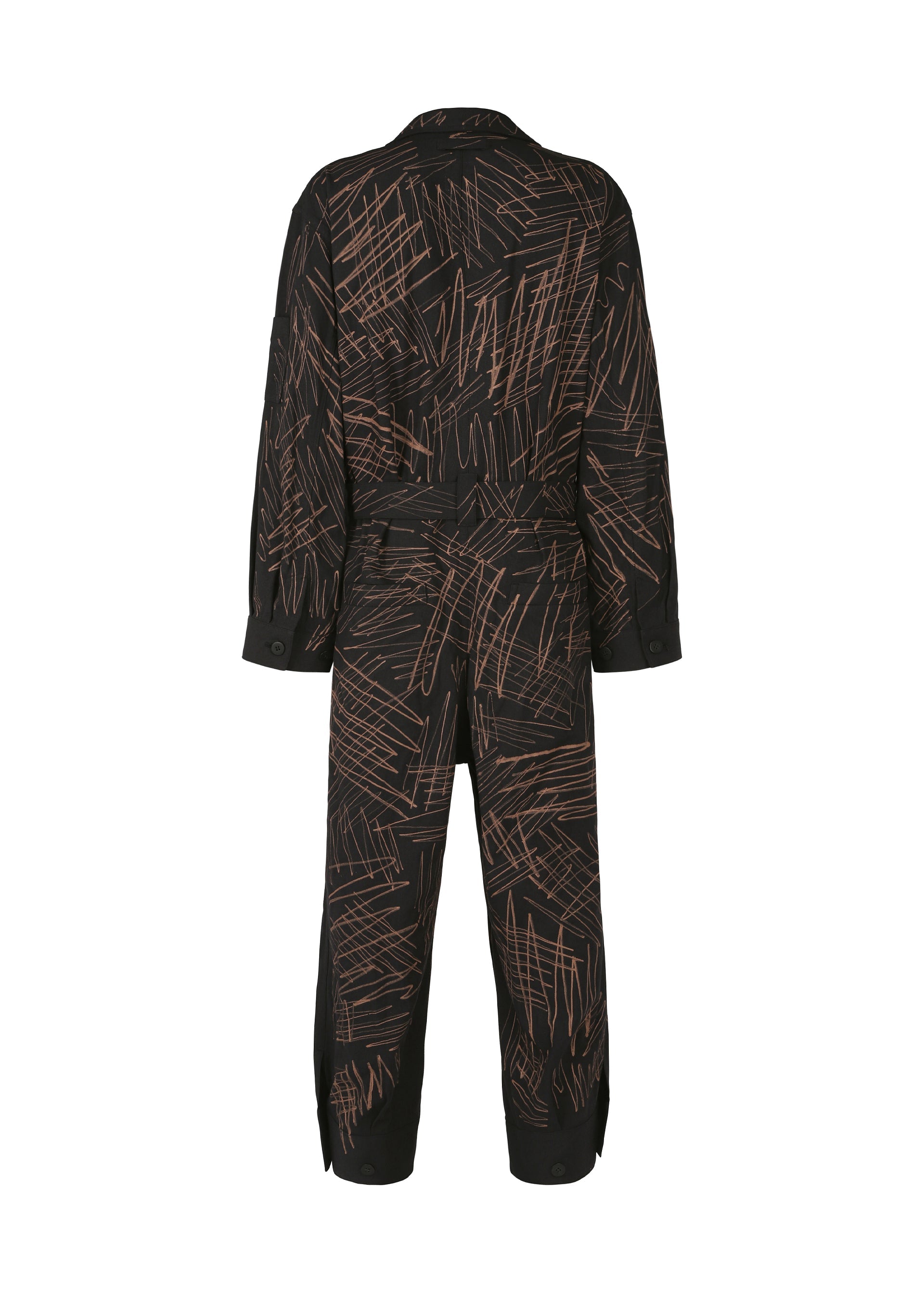 A detail shot of the IM MEN SKETCH jumpsuit.