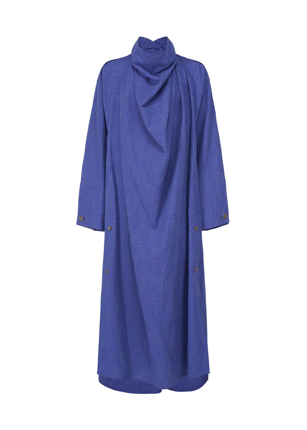 A product shot of the IM MEN KASURI shirt in indigo blue (79).