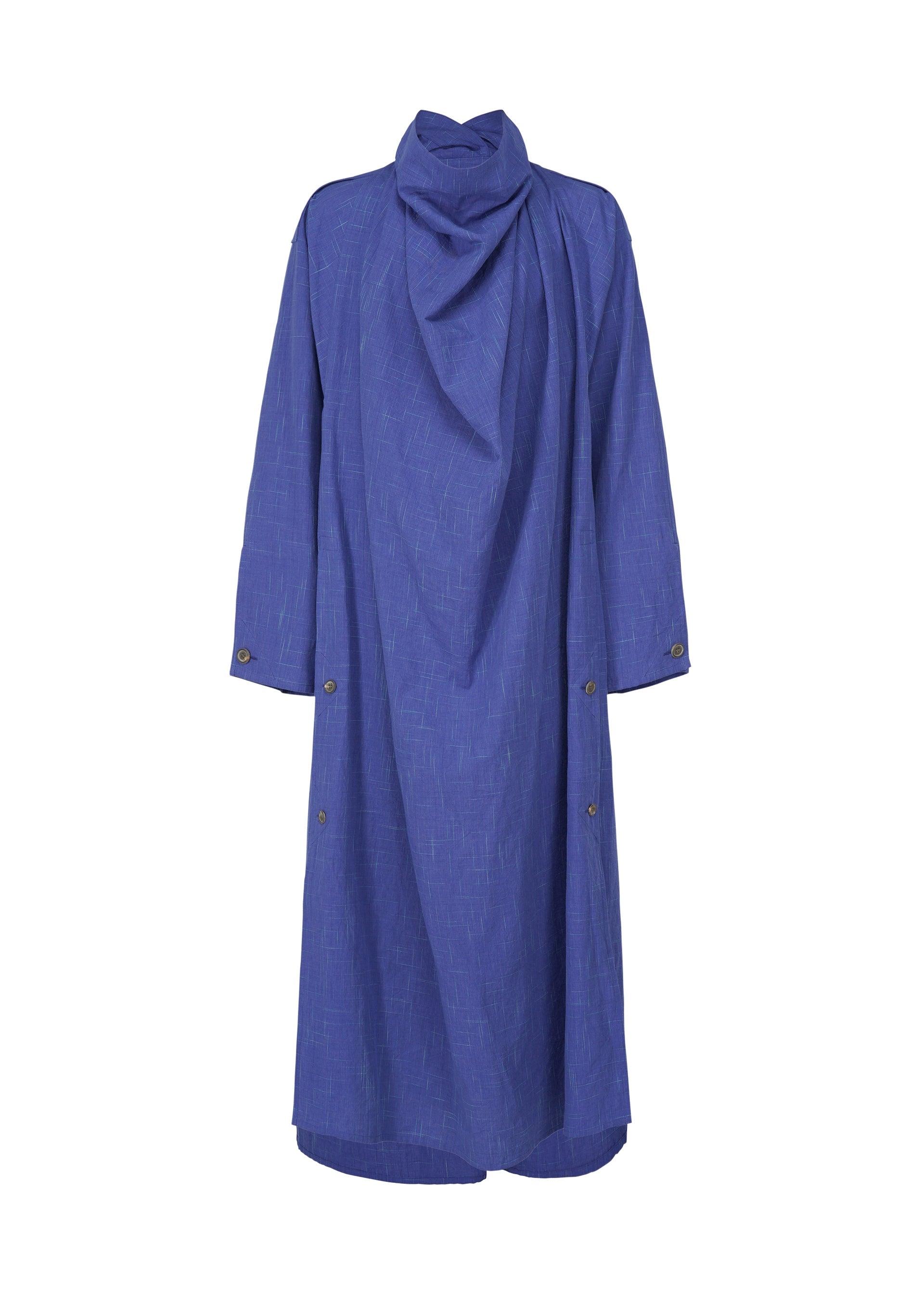 A product shot of the IM MEN KASURI shirt in indigo blue (79).