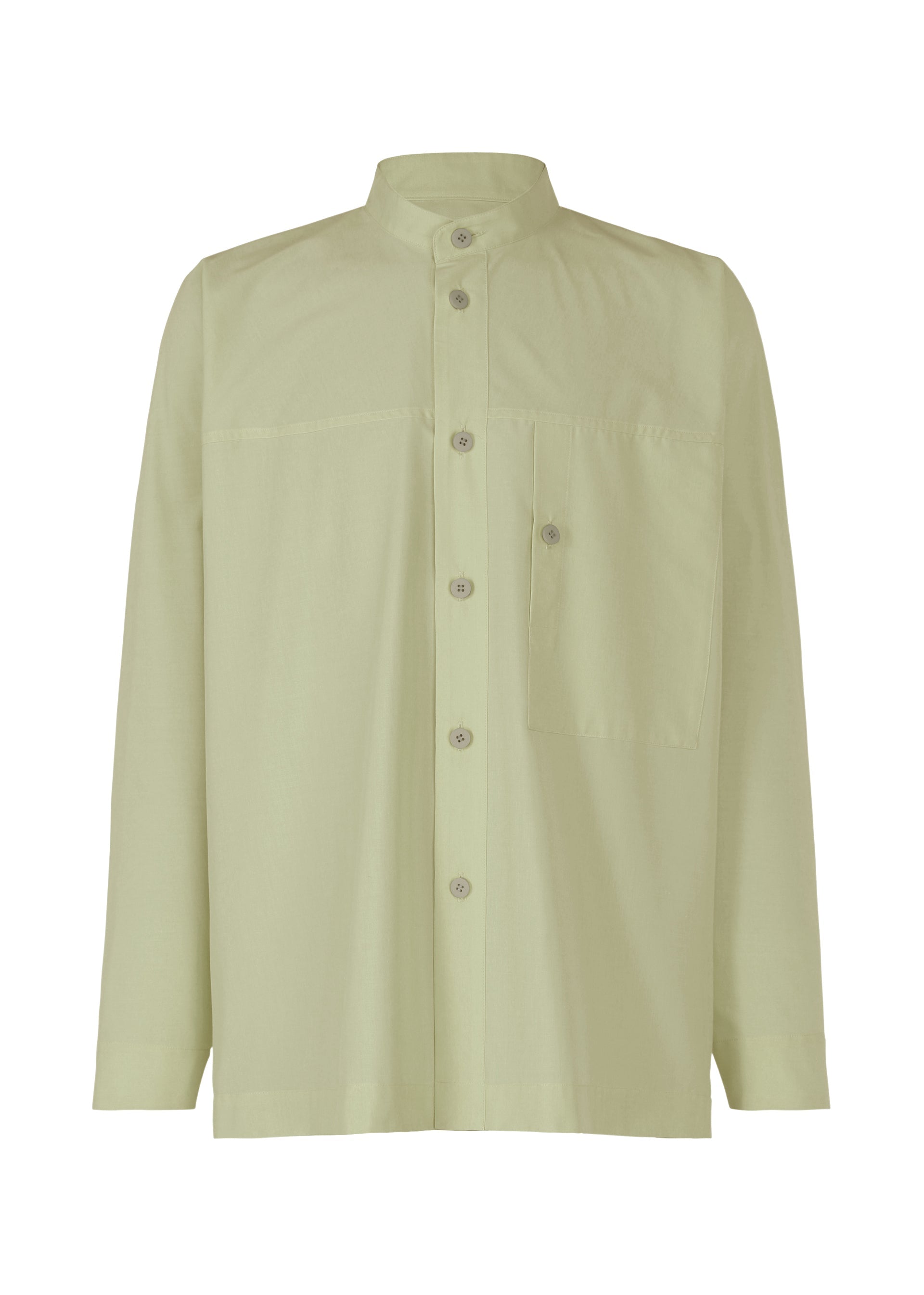 A product shot of the IM MEN ONE CUT SHIRT shirt in sage green (66).