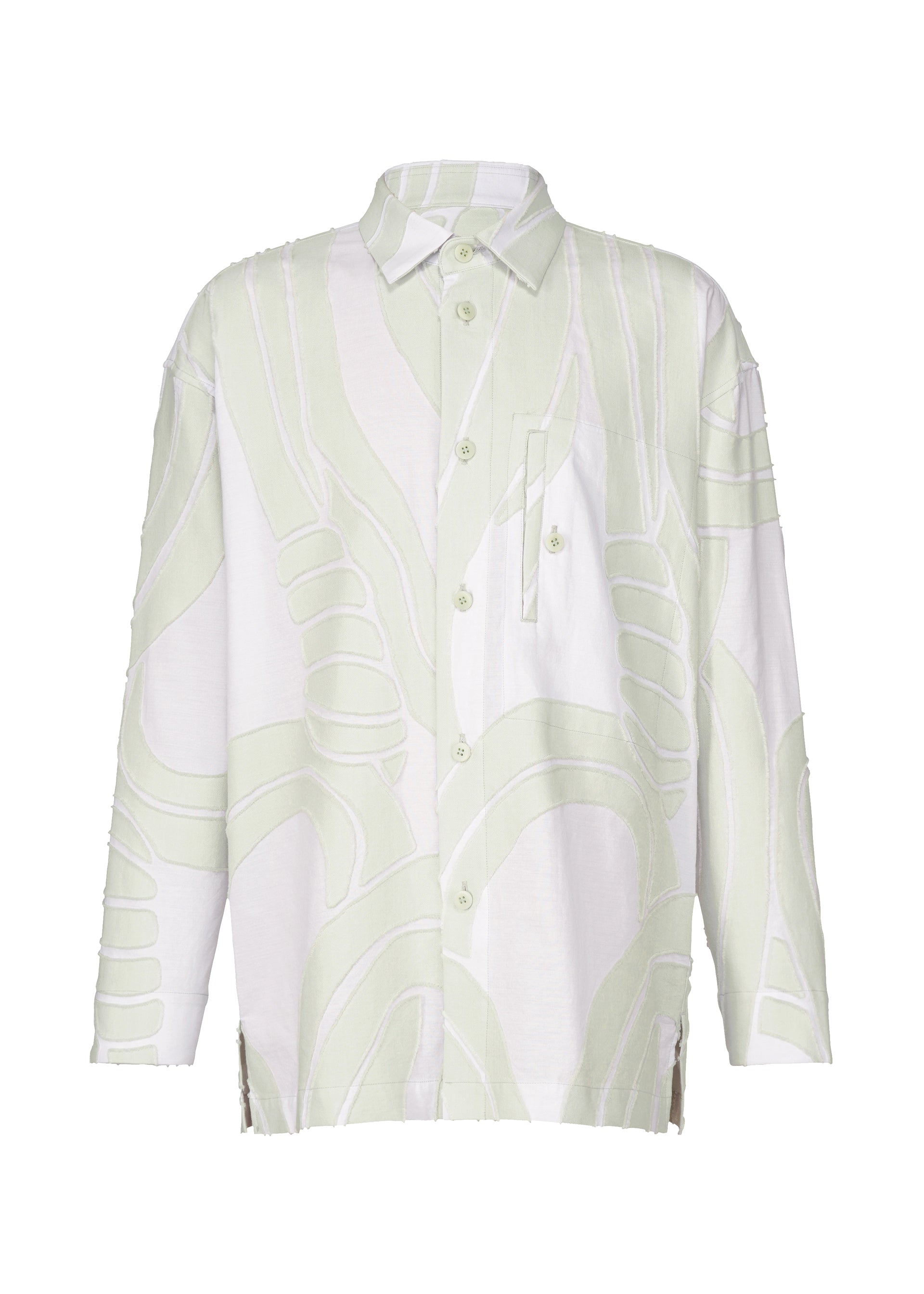 A product shot of the ISSEY MIYAKE MEN SCENES shirt in .