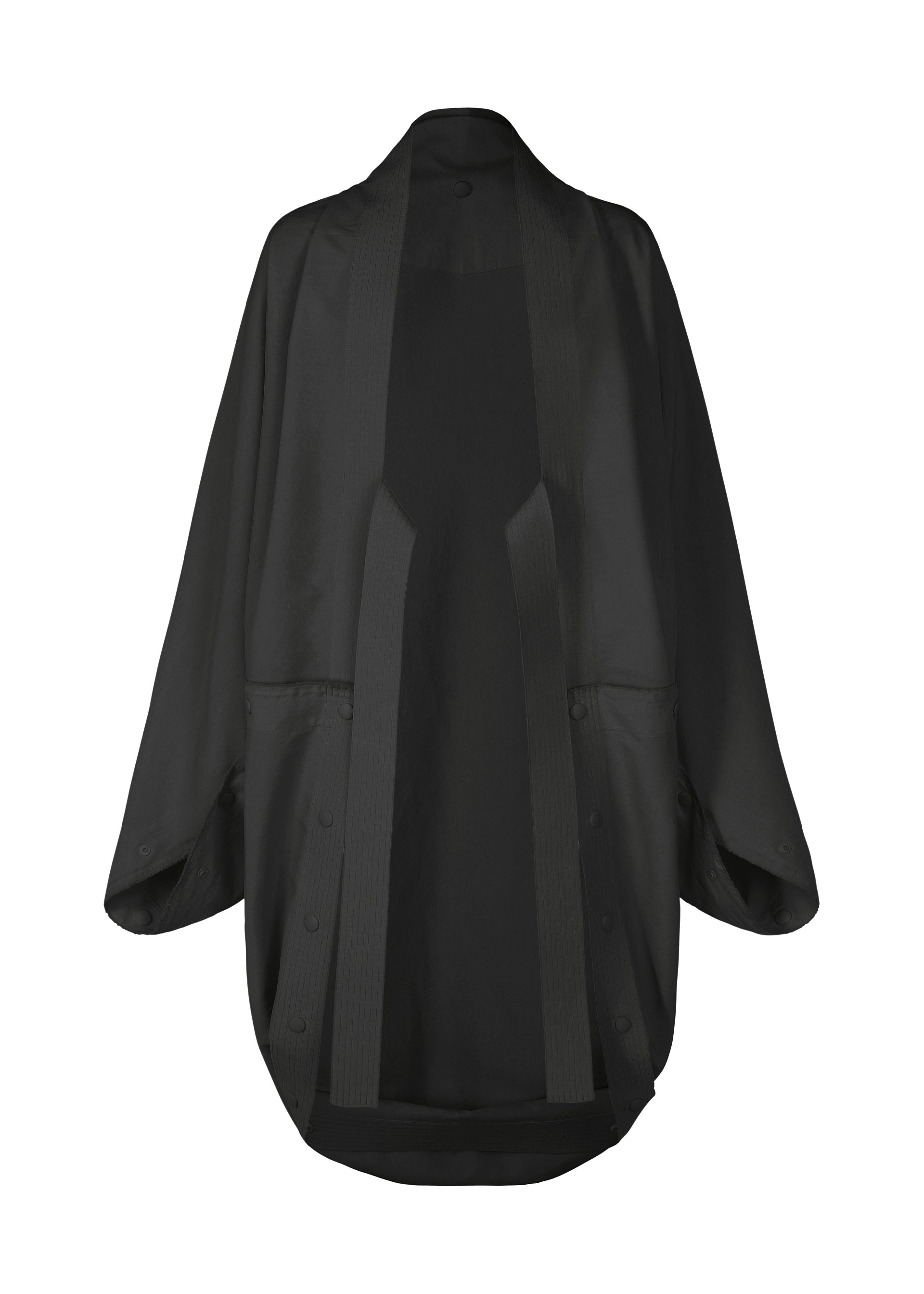 A product shot of the IM MEN FLY coat in black.