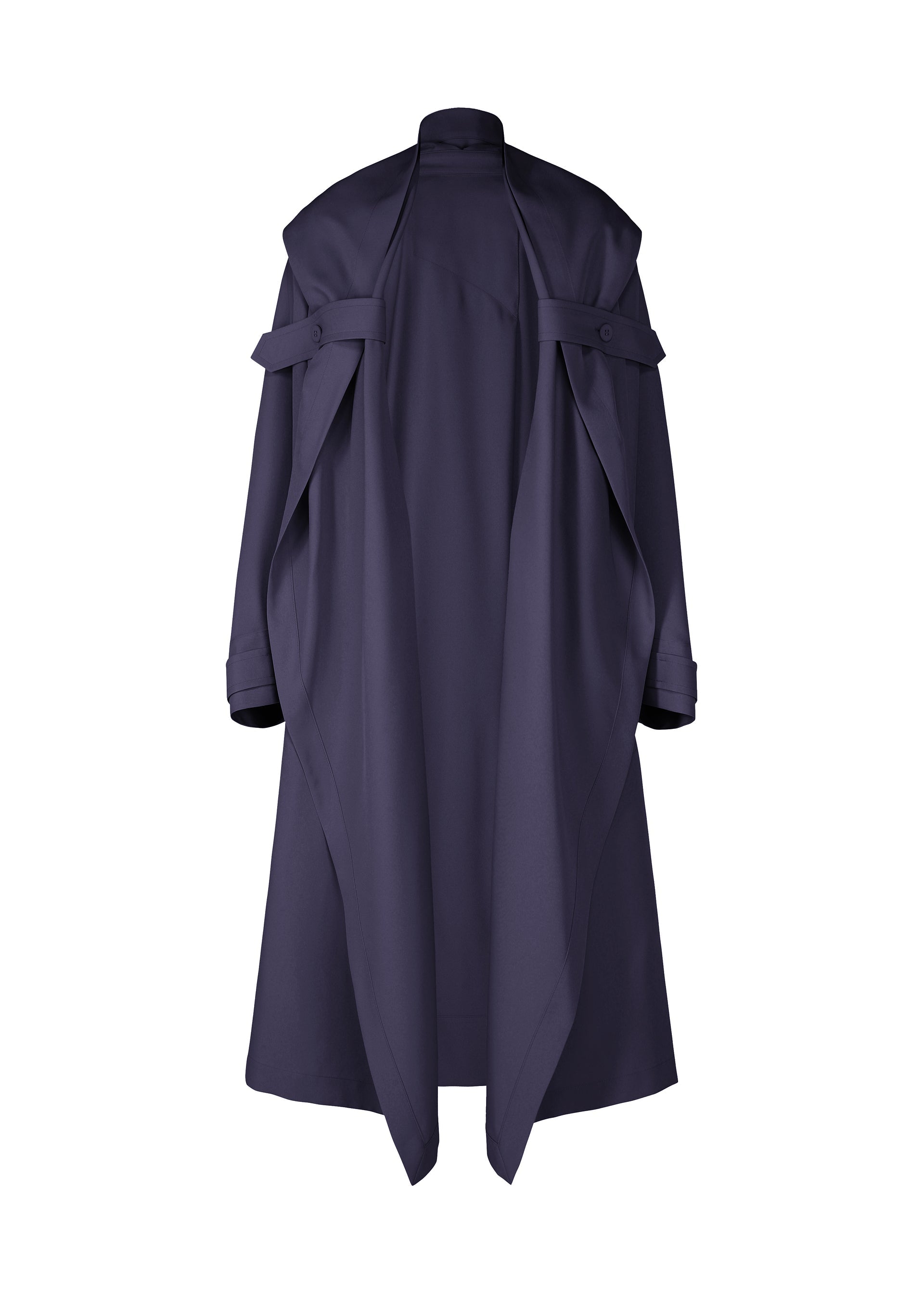 A product shot of the IM MEN COCOON coat in navy (75).
