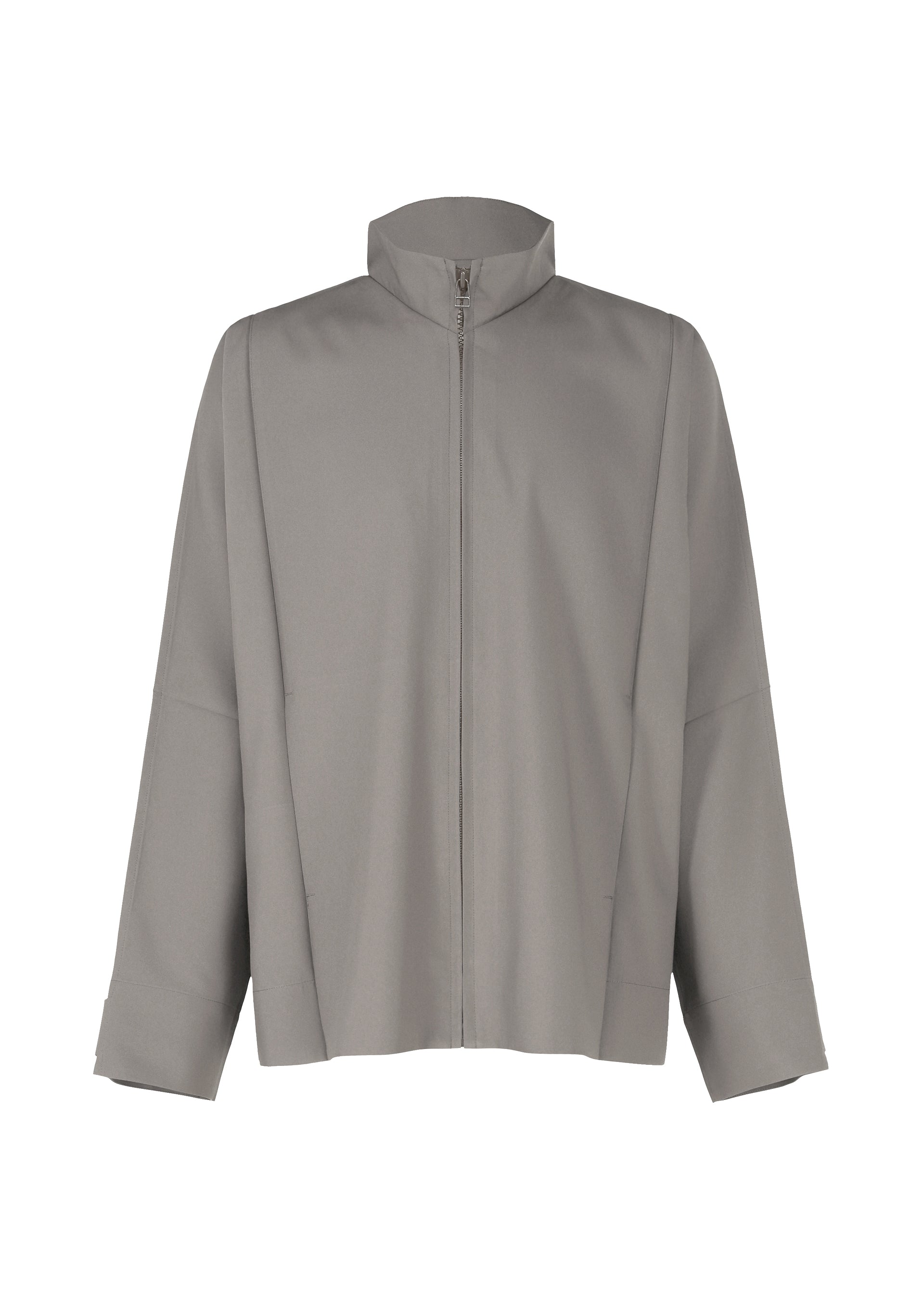 FLAT Blouson Jacket Grey – The official ISSEY MIYAKE ONLINE STORE