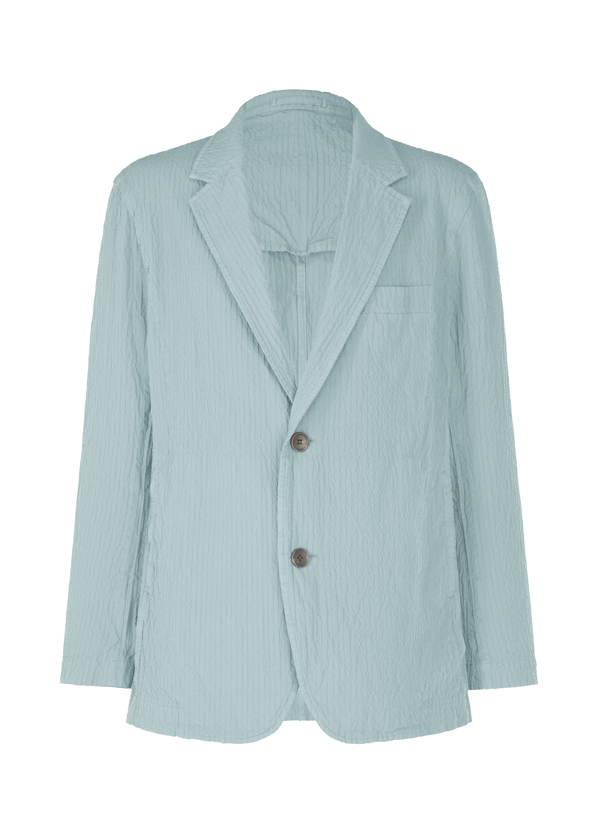 A product shot of the IM MEN SHRINK DYE jacket in light blue (70).