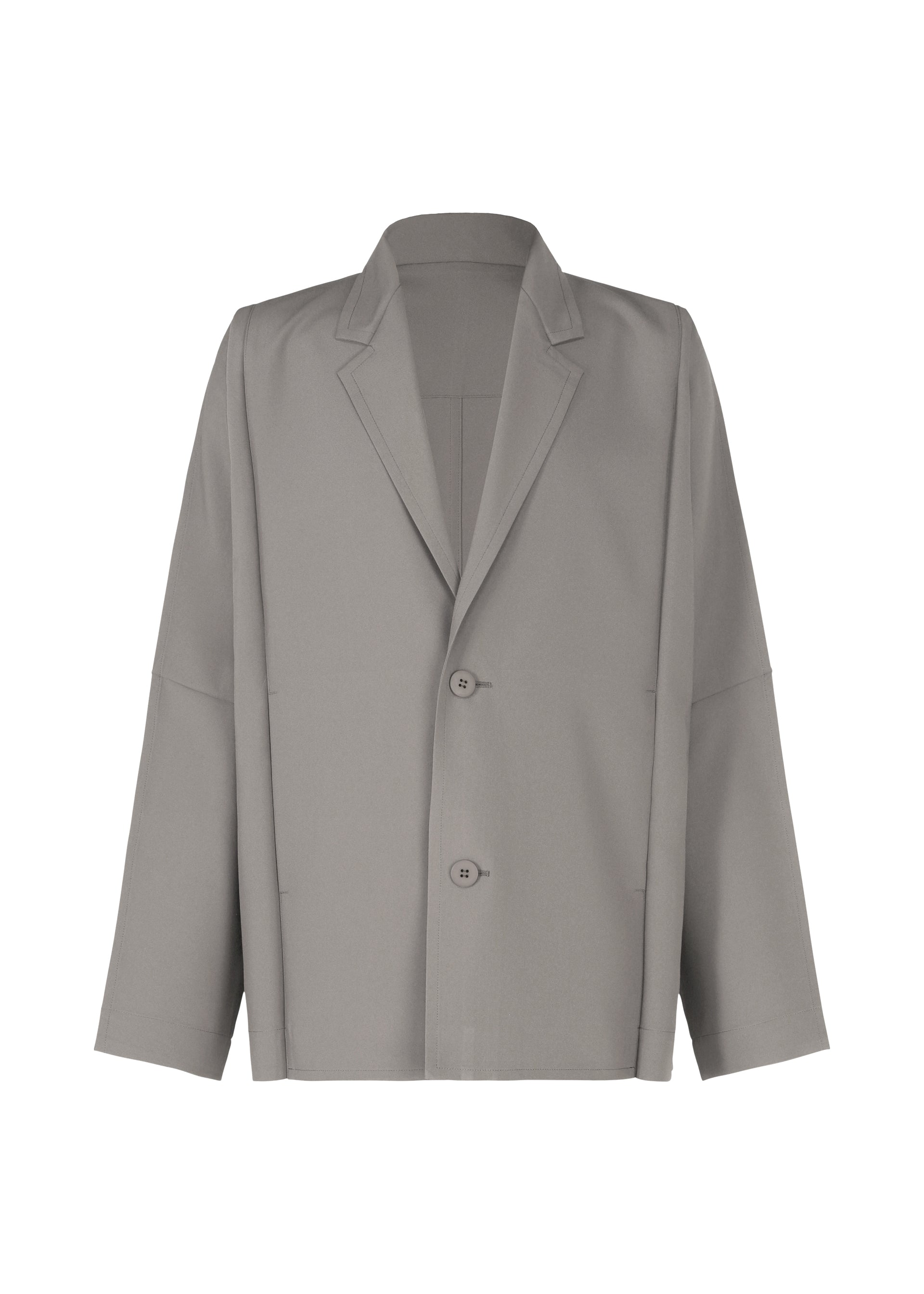 FLAT Two-buttons Jacket Grey – The official ISSEY MIYAKE ONLINE