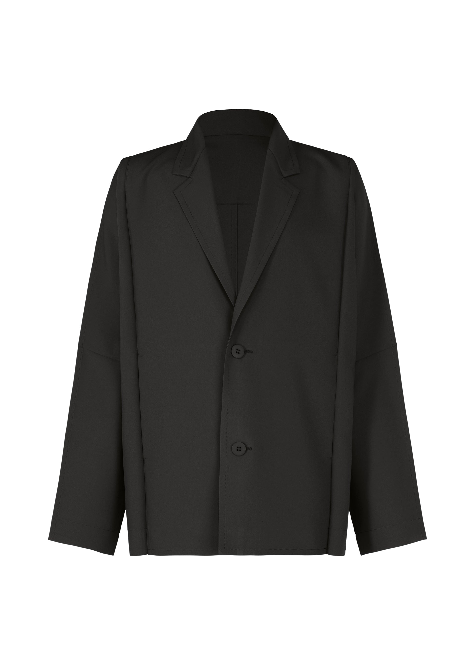 FLAT Two-buttons Jacket Black – The official ISSEY MIYAKE ONLINE
