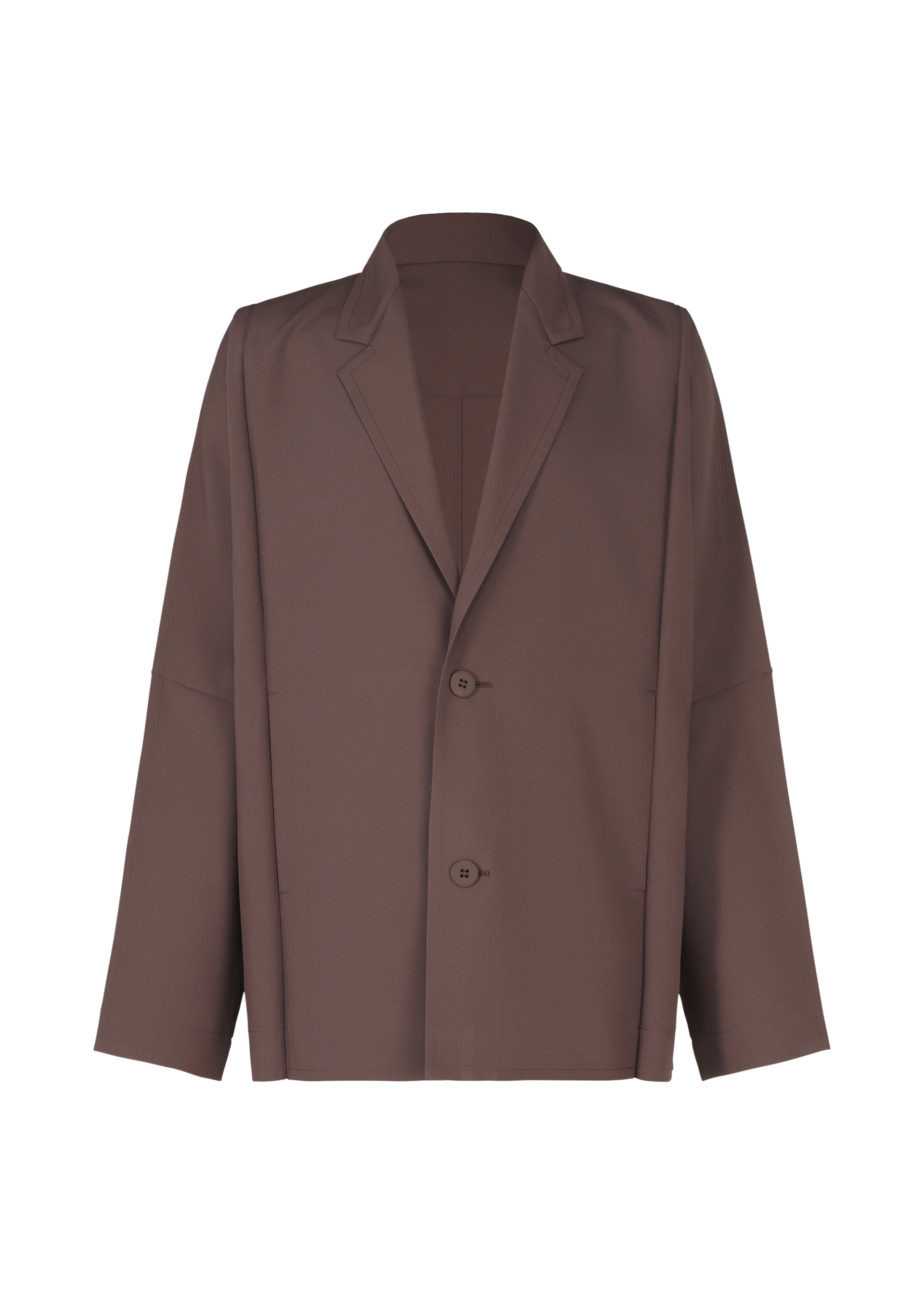 FLAT Two-buttons Jacket Dark Purple – The official ISSEY MIYAKE