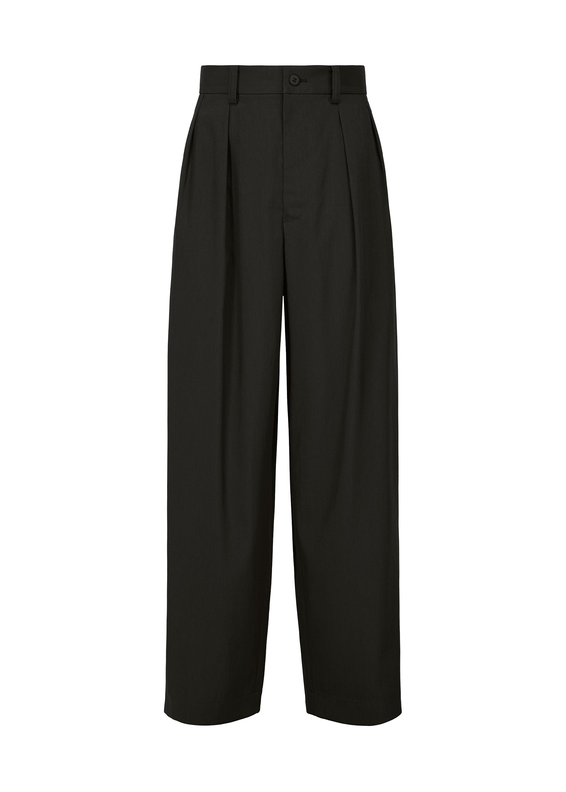 A product shot of the IM MEN AIR trousers in black.