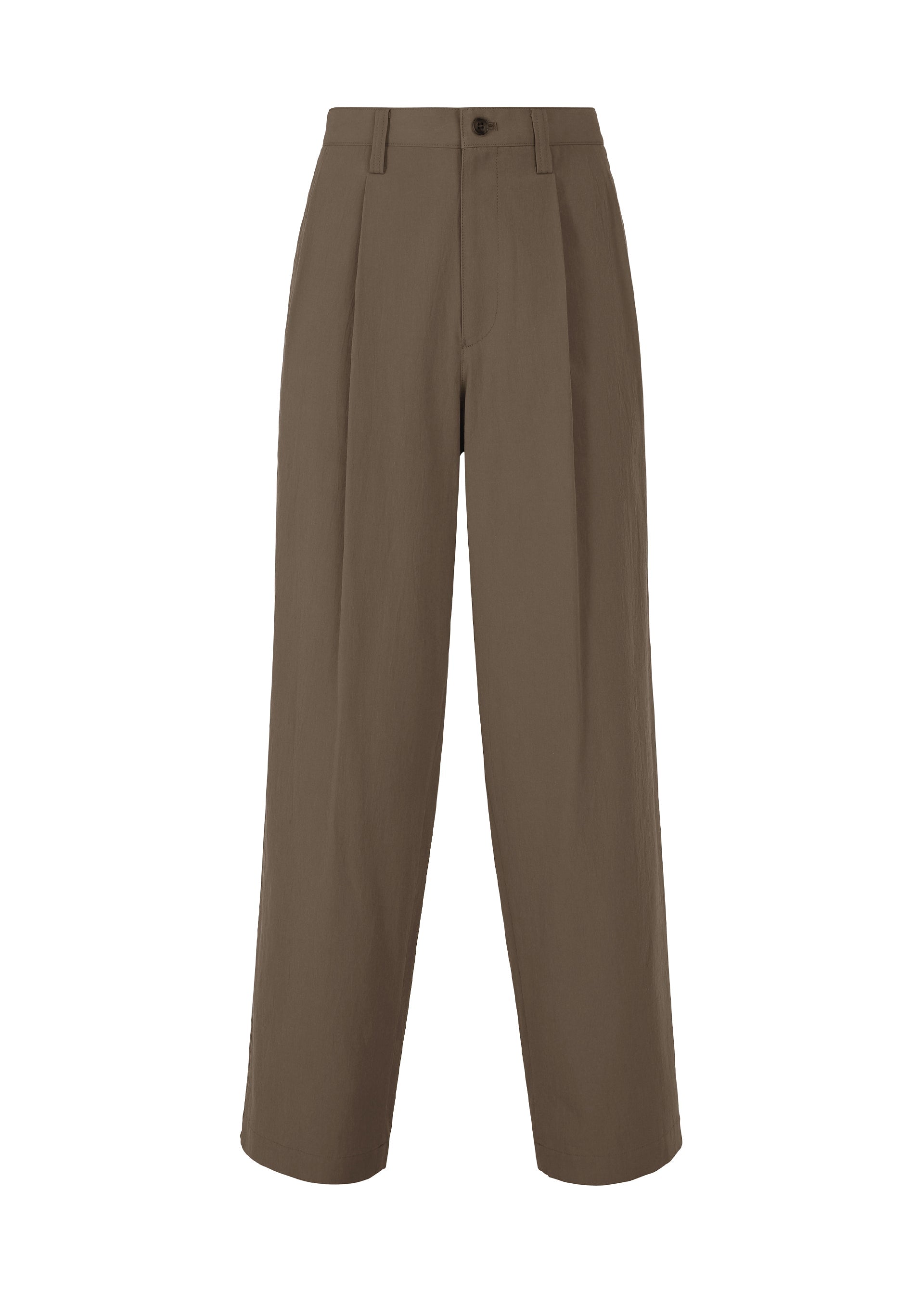 A product shot of the IM MEN NAVY BOTTOMS trousers in charcoal grey.