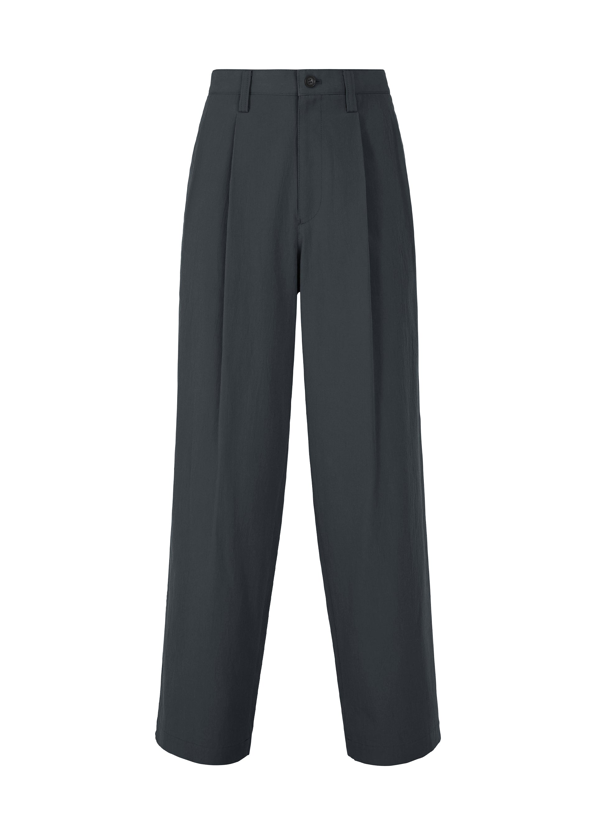 A product shot of the IM MEN NAVY BOTTOMS trousers in navy.