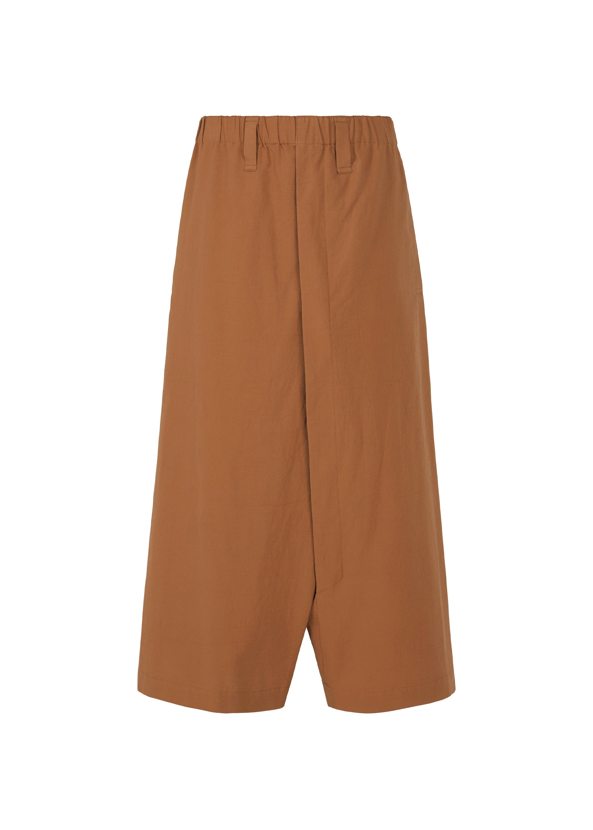 A product shot of the IM MEN NAVY BOTTOMS trousers in terracotta.