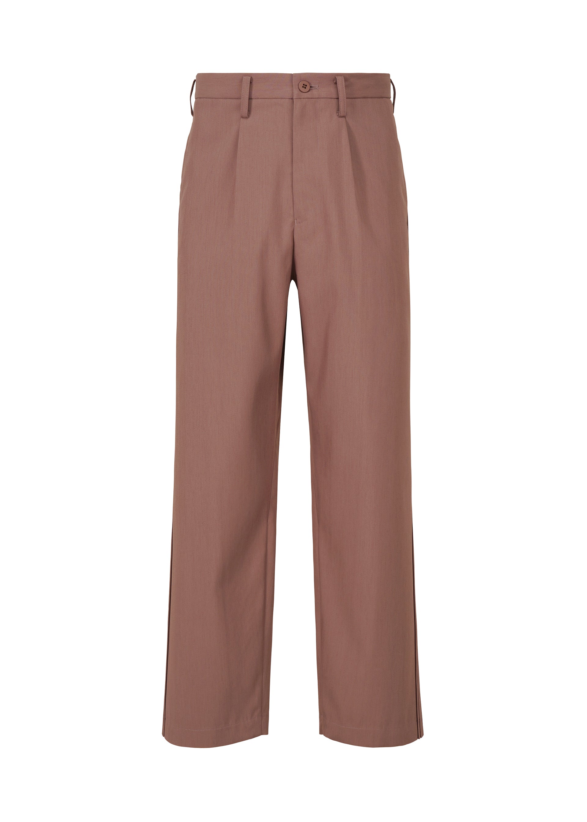 A product shot of the IM MEN AIR PLEATS trousers in purple (81).