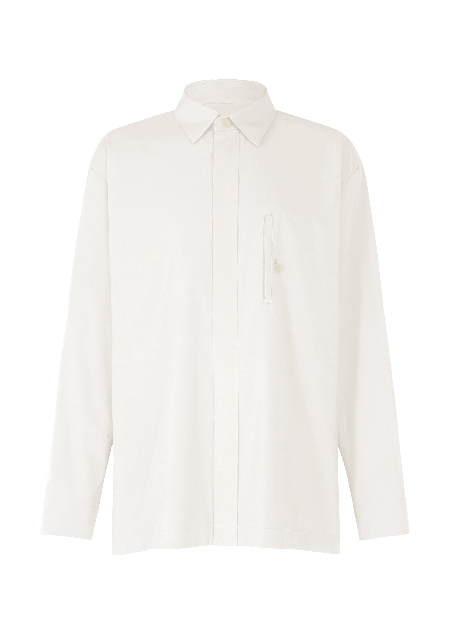 A product shot of the IM MEN WHITE SHIRT shirt in off-white.