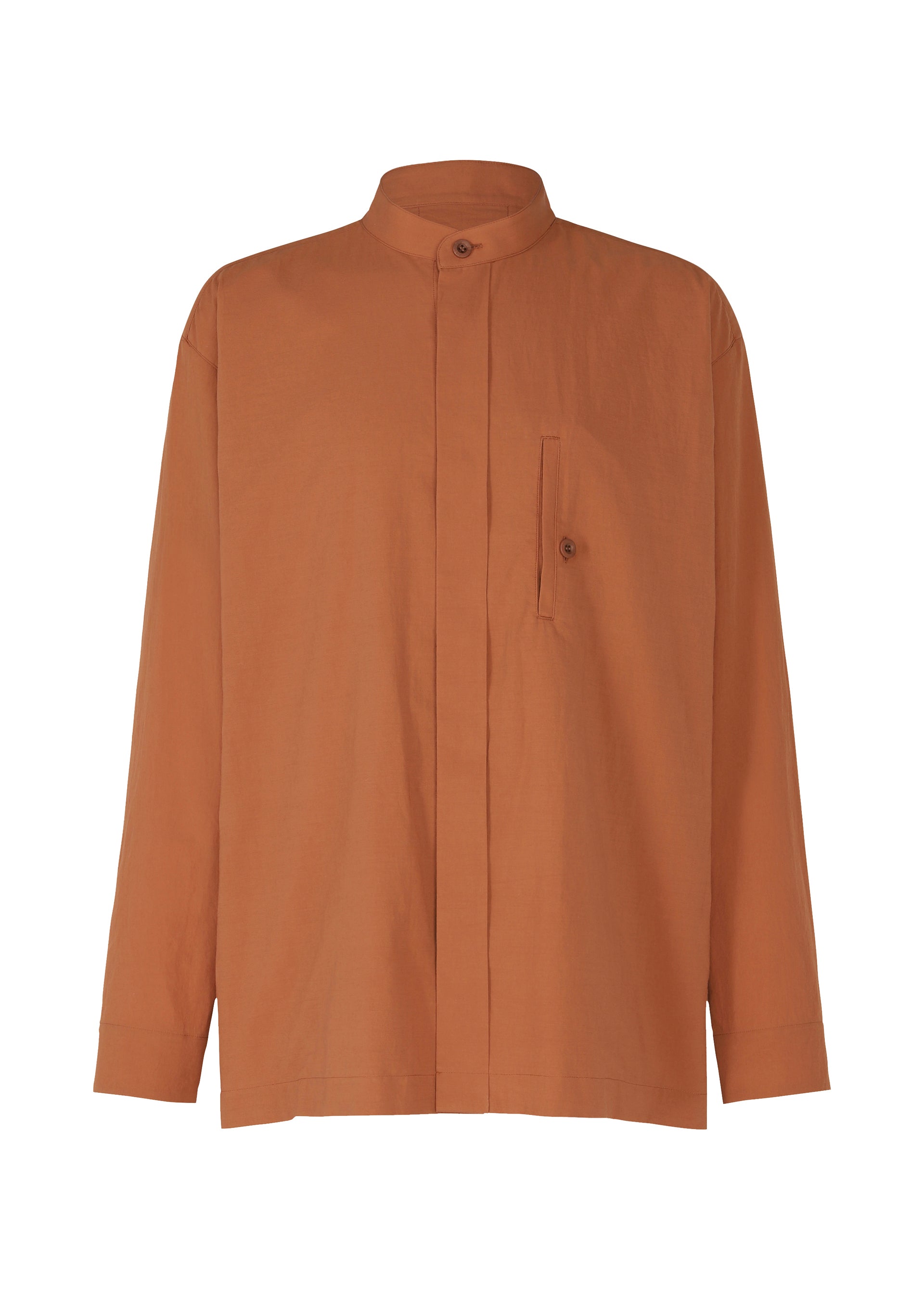 A product shot of the IM MEN WHITE SHIRT shirt in terracotta.