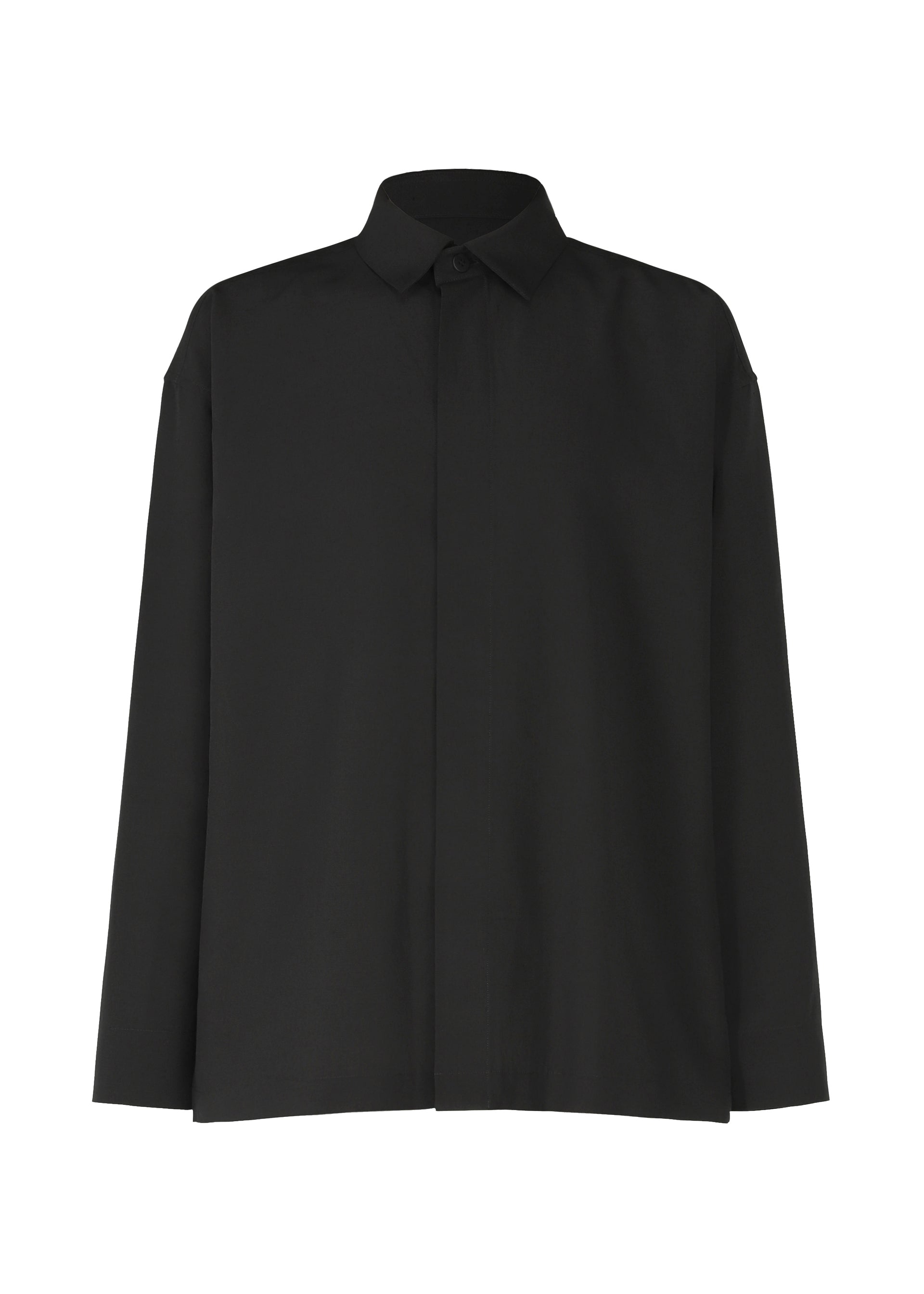 A product shot of the IM MEN HYBRID SHIRT shirt in black (15).