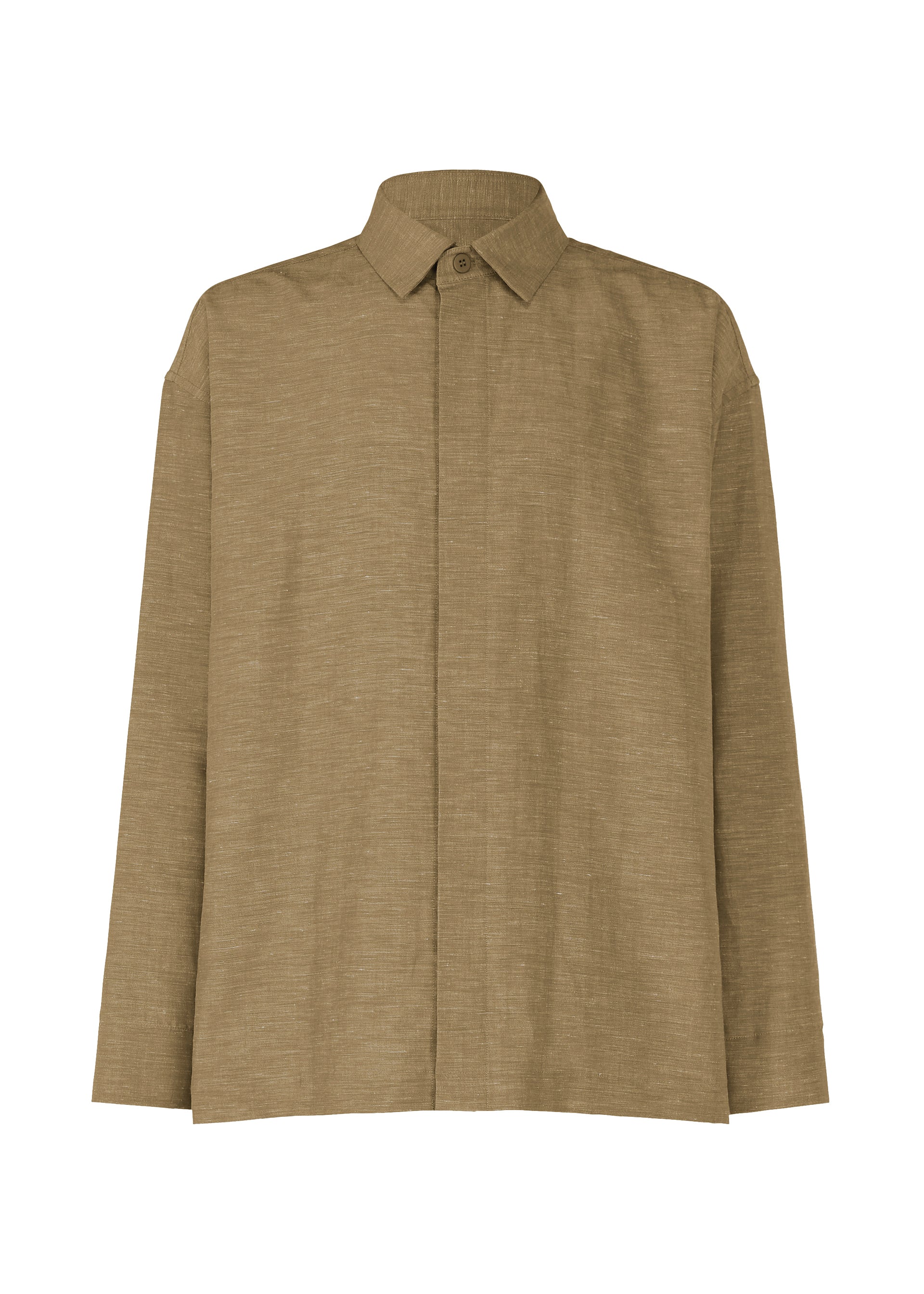 A product shot of the IM MEN HYBRID SHIRT shirt in khaki (65).