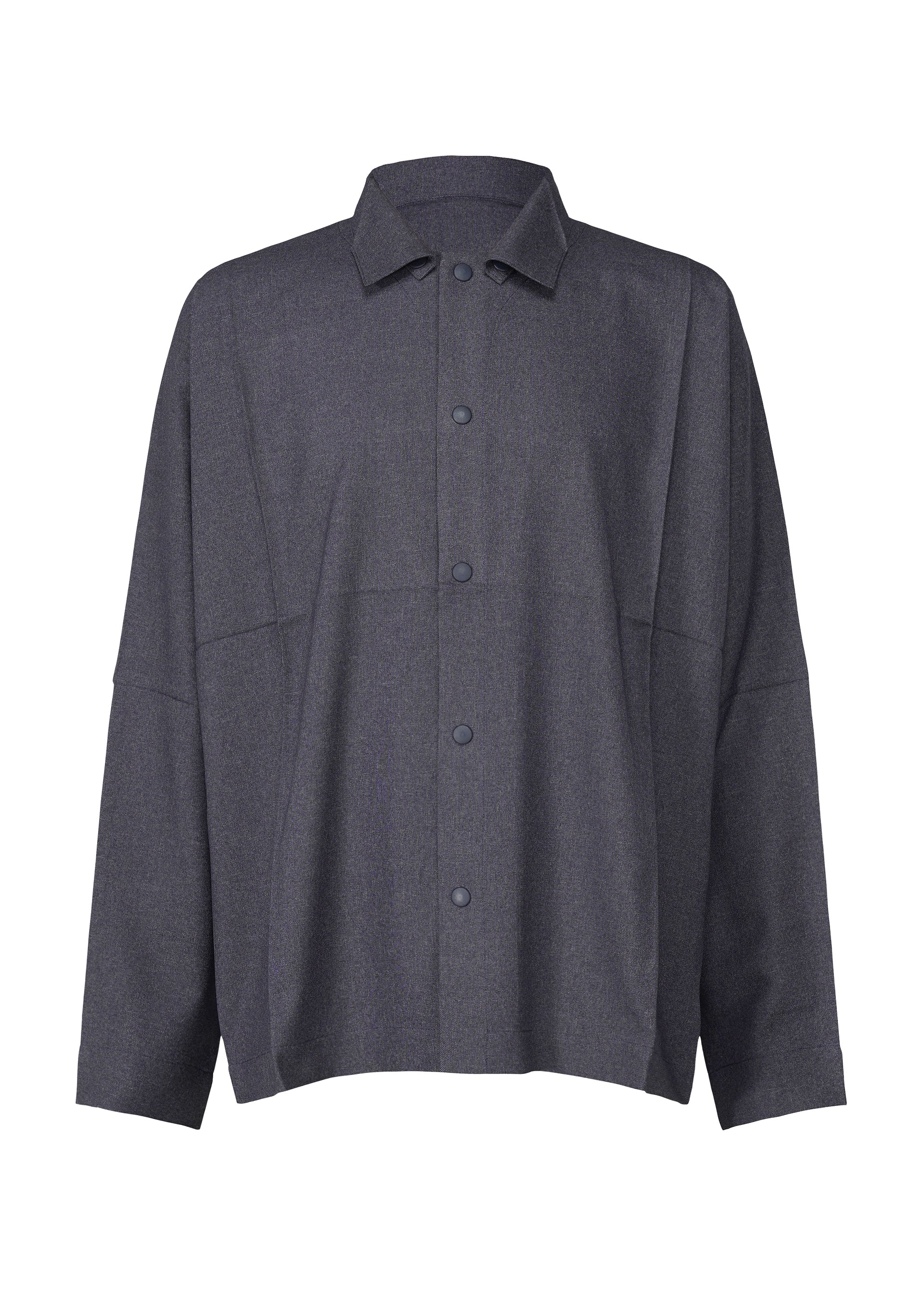 A product shot of the IM MEN WOOL LIKE COMPACT SHIRT shirt in navy (75).