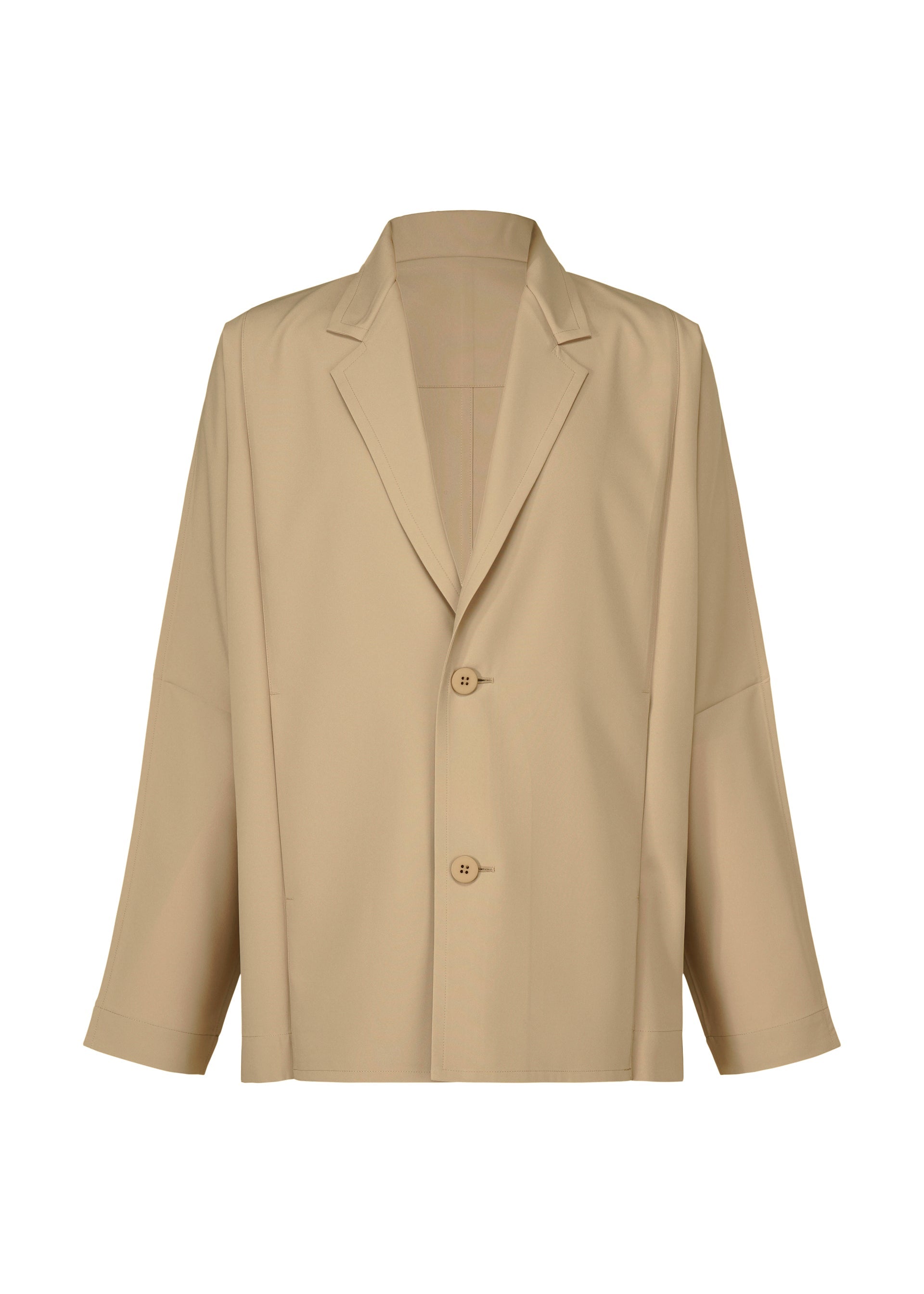 FLAT Jacket Light Beige – The official ISSEY MIYAKE ONLINE STORE