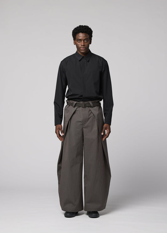 OVERLAP Trousers Brown