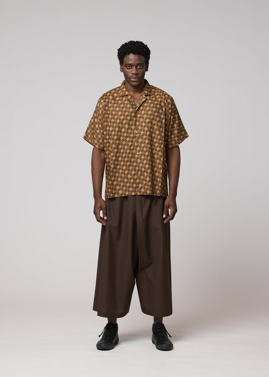 TIE PATTERN SHIRT Shirt Dark Brown