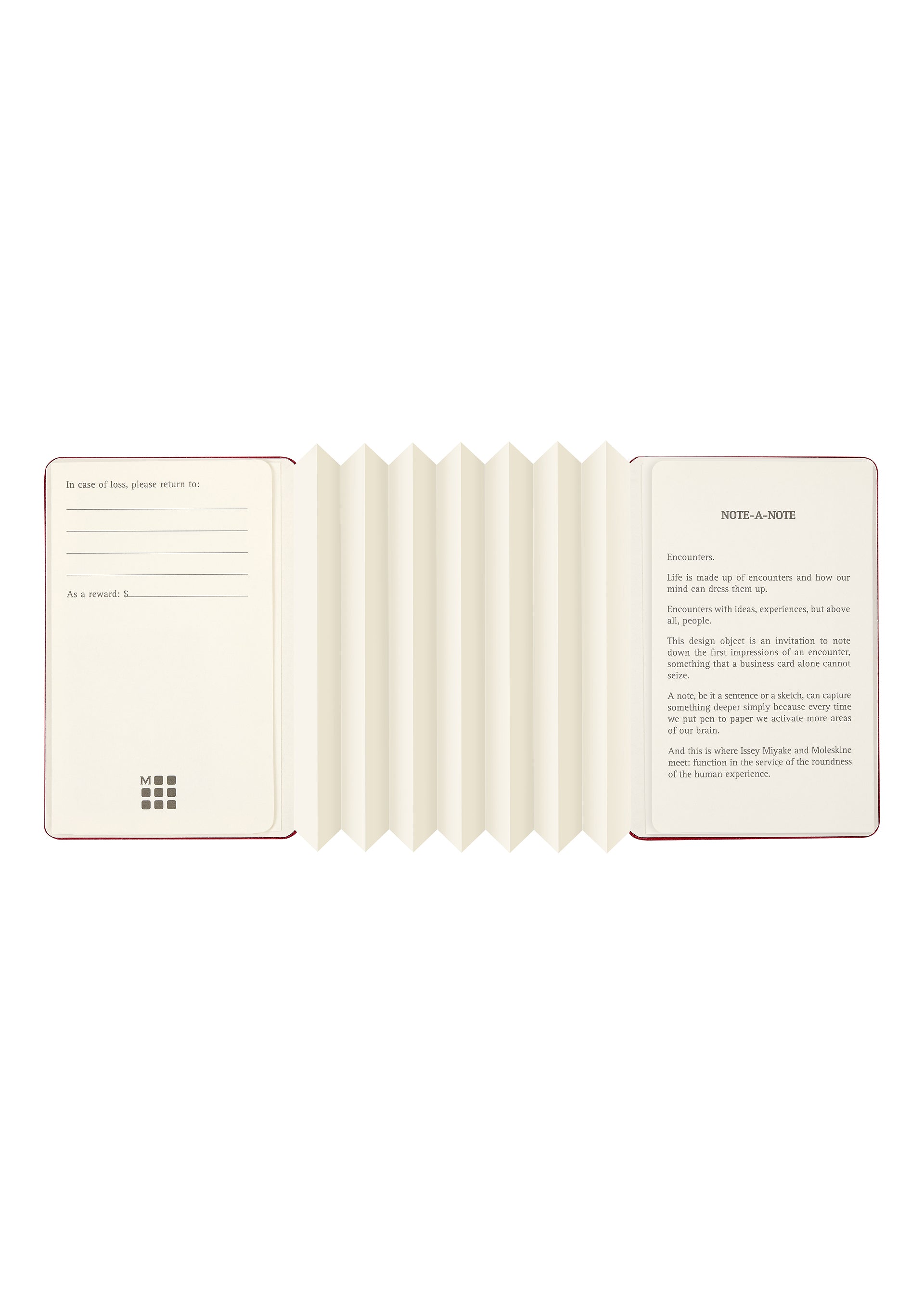 NOTE-A-NOTE Card Holder Scarlet Red