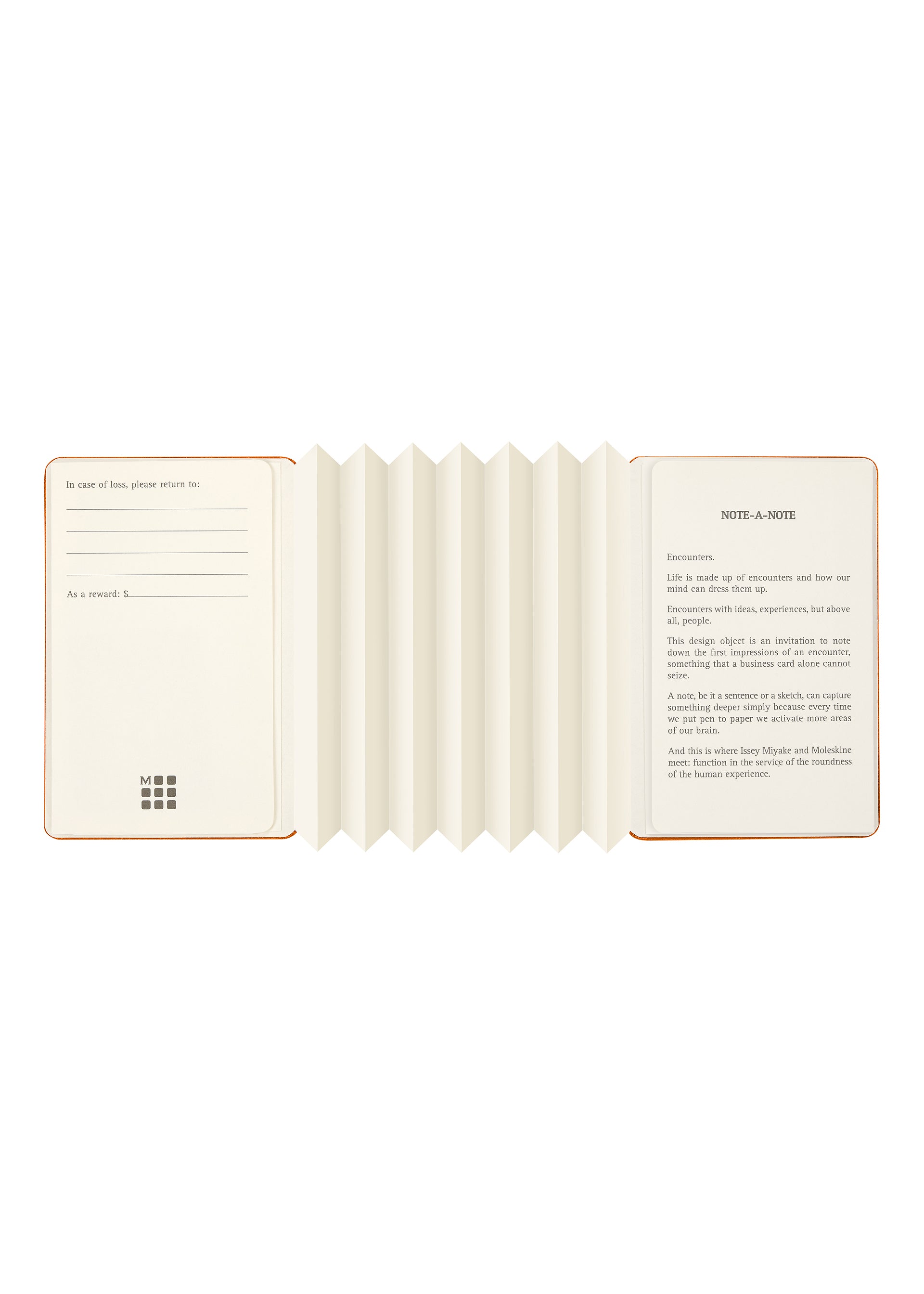 NOTE-A-NOTE Card Holder Cadmium Orange