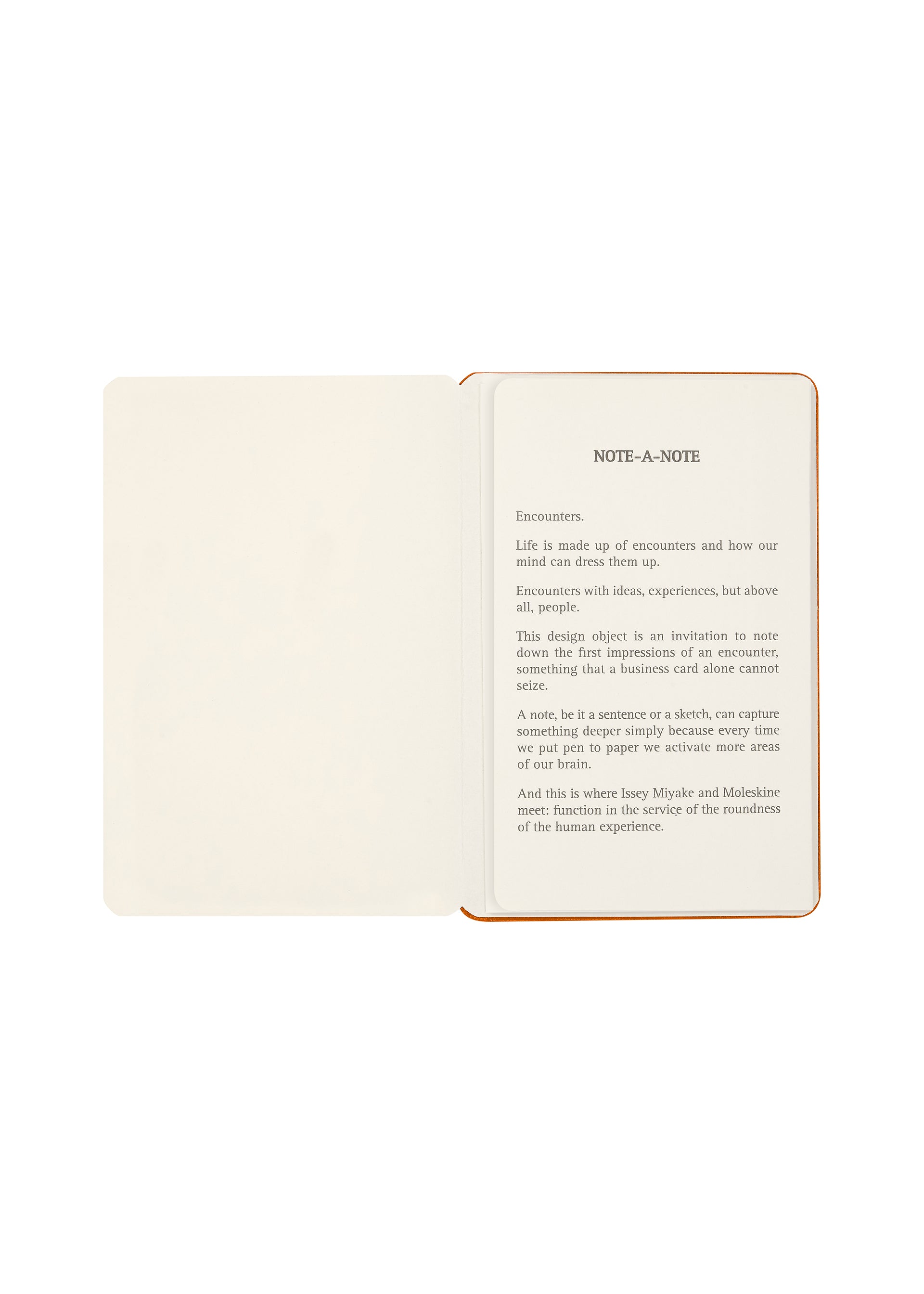 NOTE-A-NOTE Card Holder Cadmium Orange