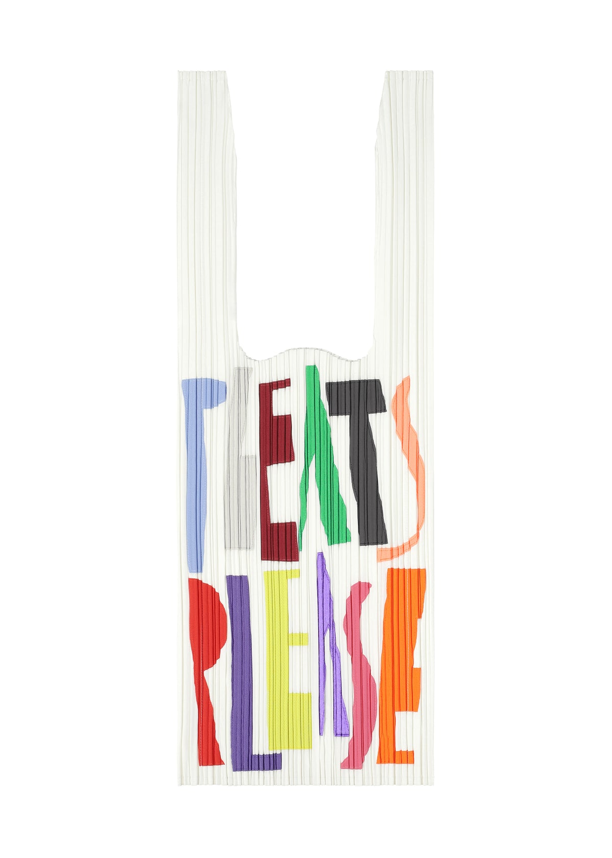 PATH PLEATS BAG Tote White