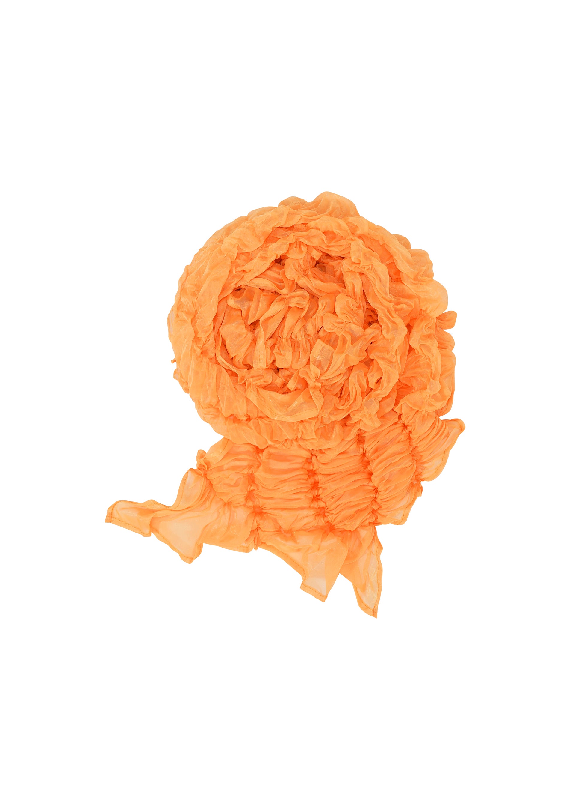 BALLOON SHIBORI SCARF Stole Neon Orange