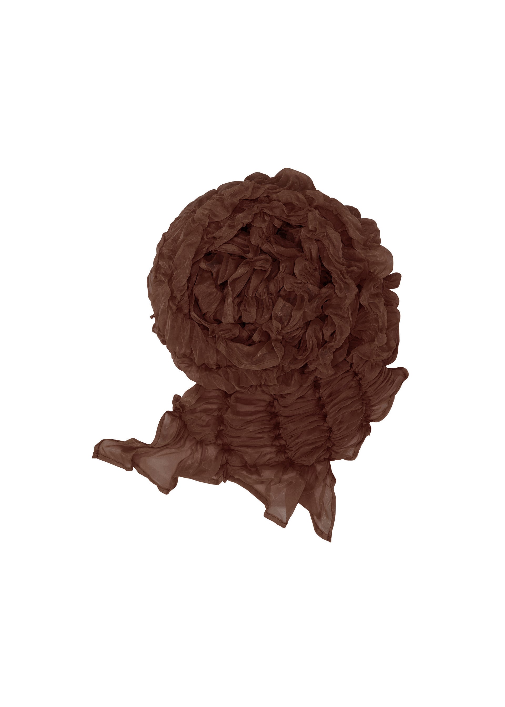 BALLOON SHIBORI SCARF Stole Brown