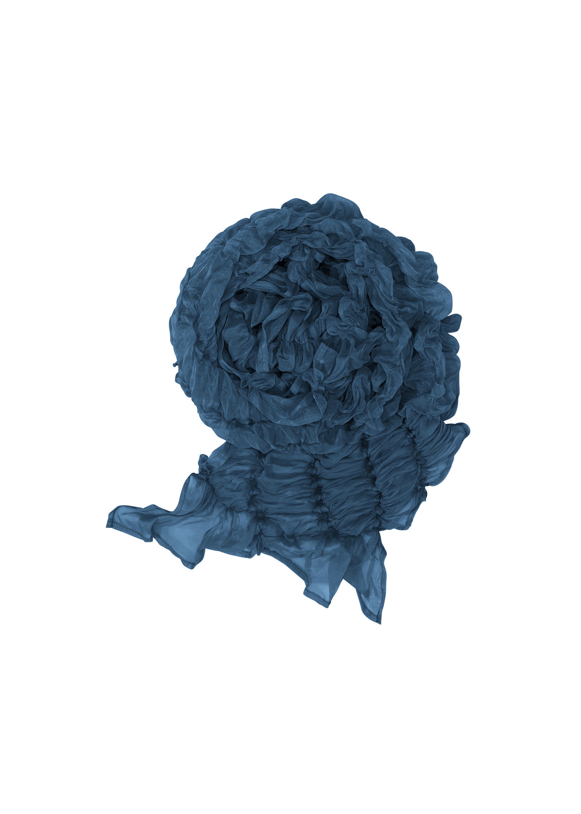 BALLOON SHIBORI SCARF Stole Navy