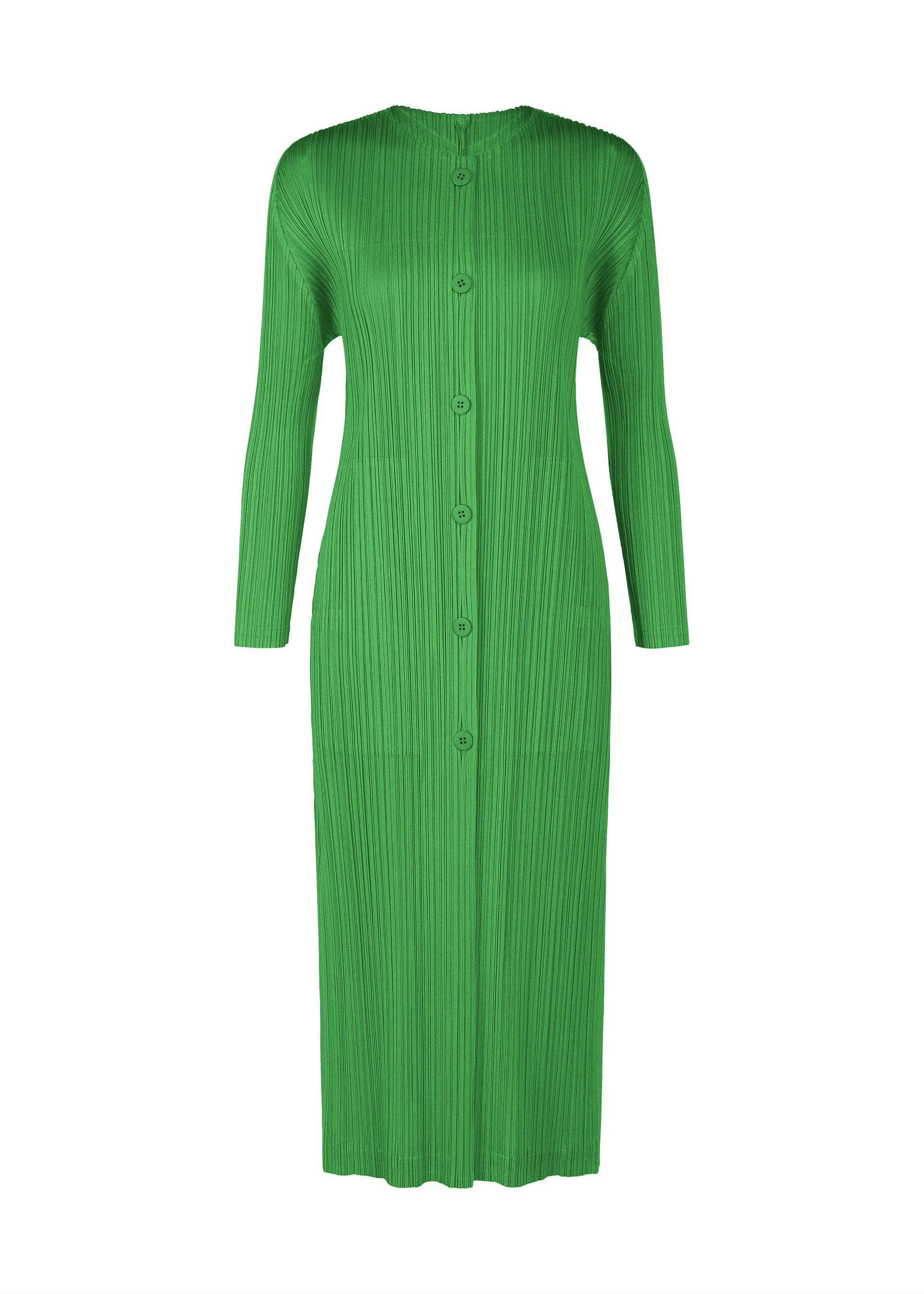 A product shot of the PLEATS PLEASE ISSEY MIYAKE MONTHLY COLORS FEBRUARY coat in .