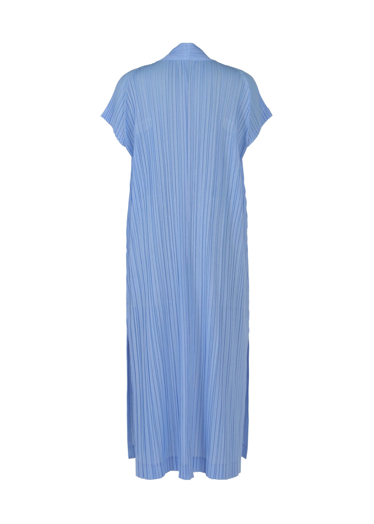 A detail shot of the PLEATS PLEASE ISSEY MIYAKE RAMIE PLEATS vest.
