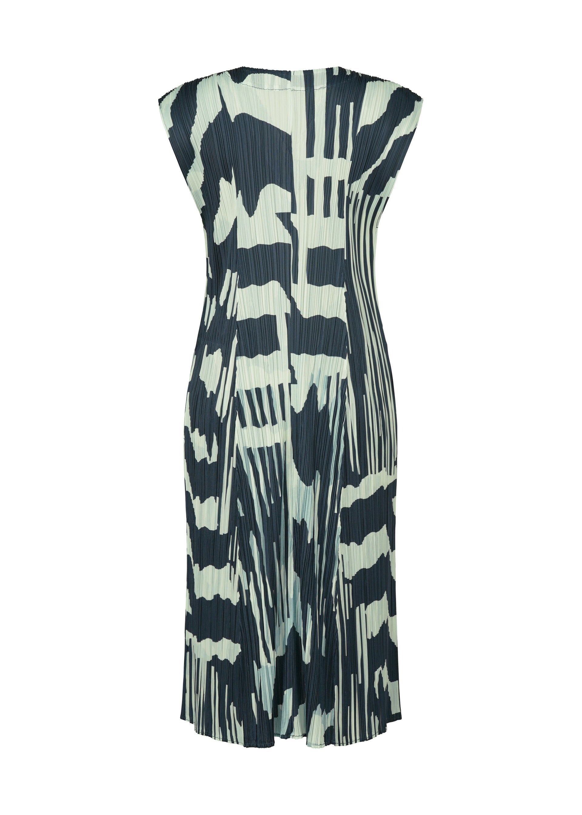 A detail shot of the PLEATS PLEASE ISSEY MIYAKE REFRACTION vest.