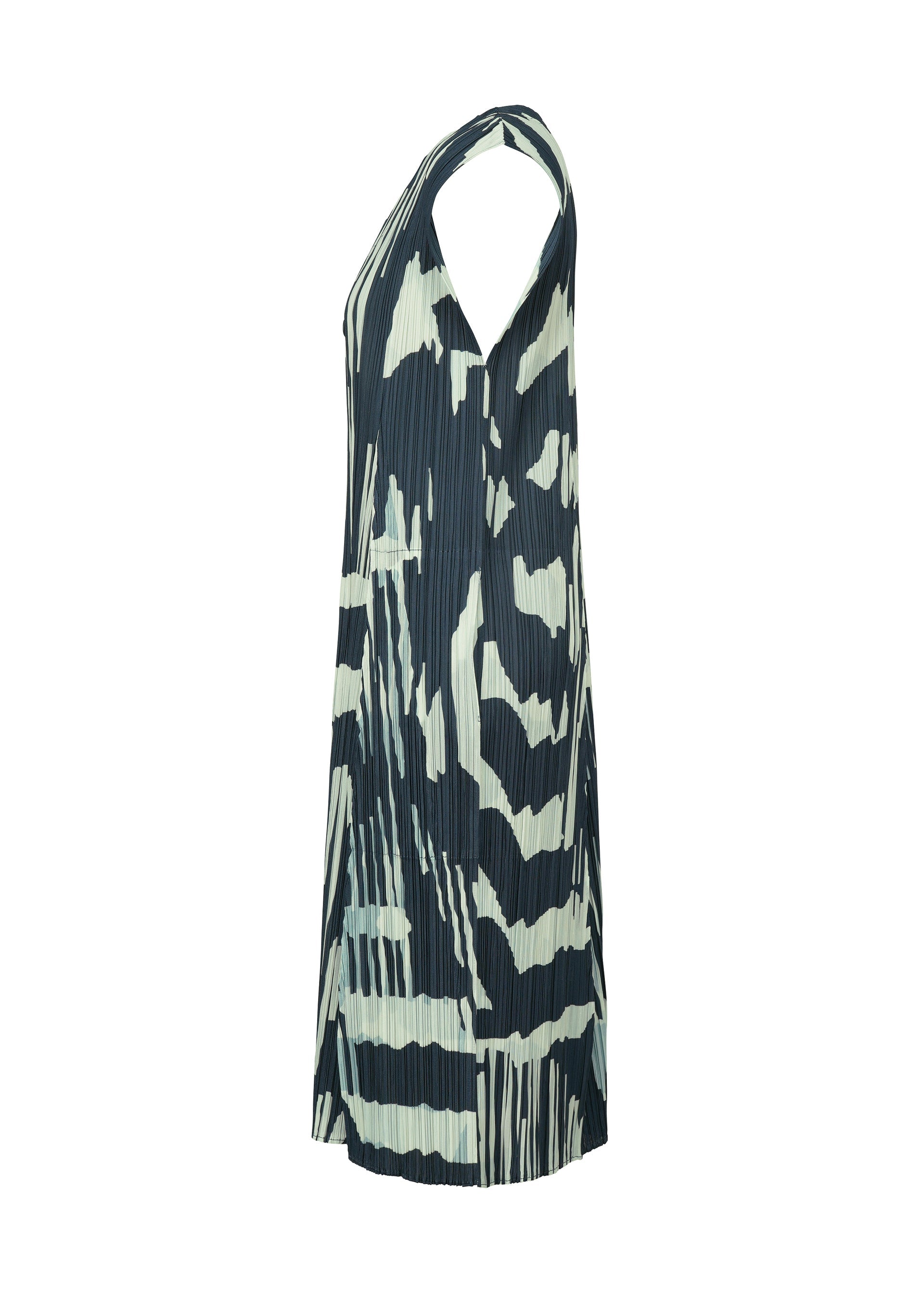A detail shot of the PLEATS PLEASE ISSEY MIYAKE REFRACTION vest.
