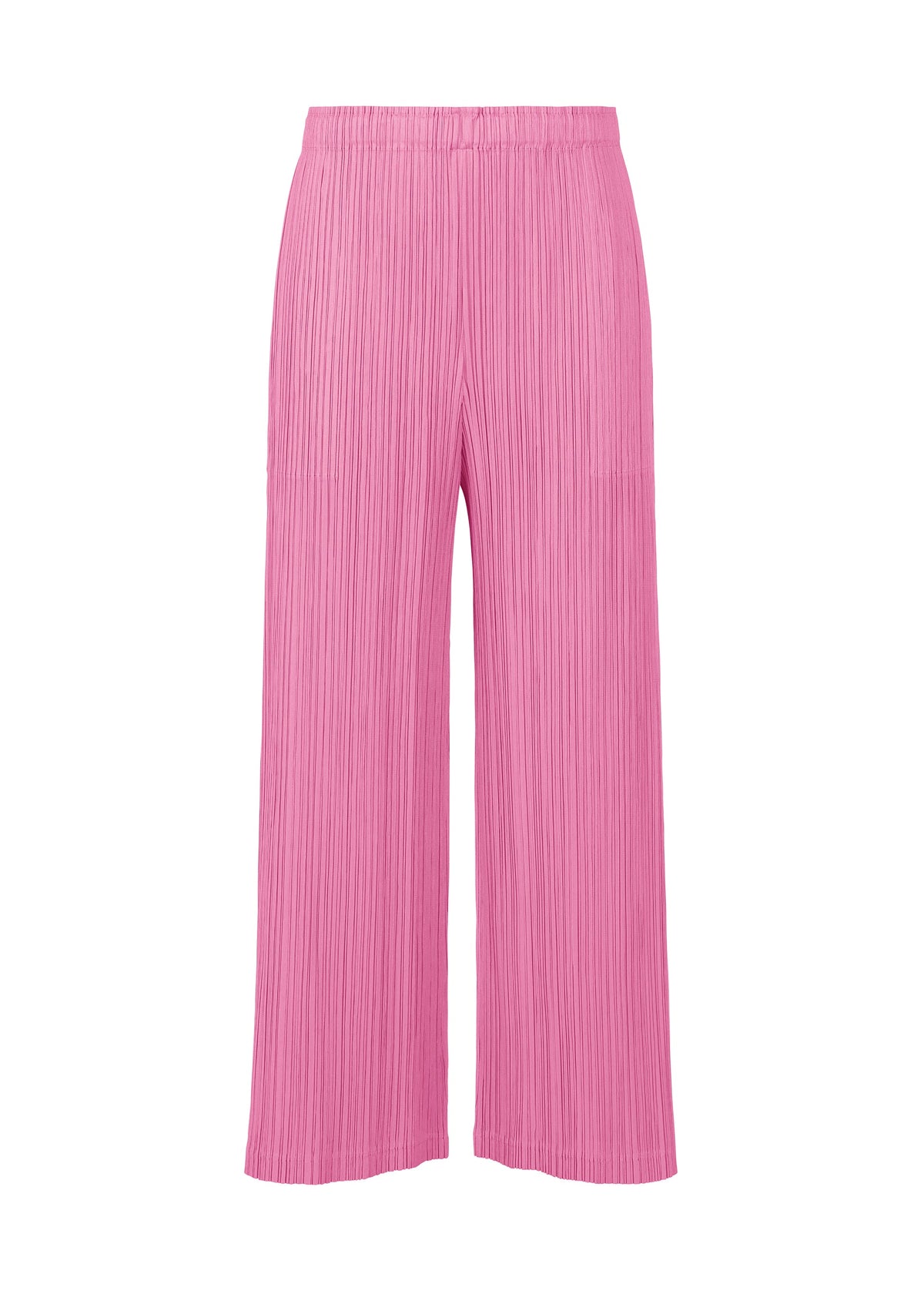 A product shot of the PLEATS PLEASE ISSEY MIYAKE LOOP BOTTOMS trousers in pink (22).